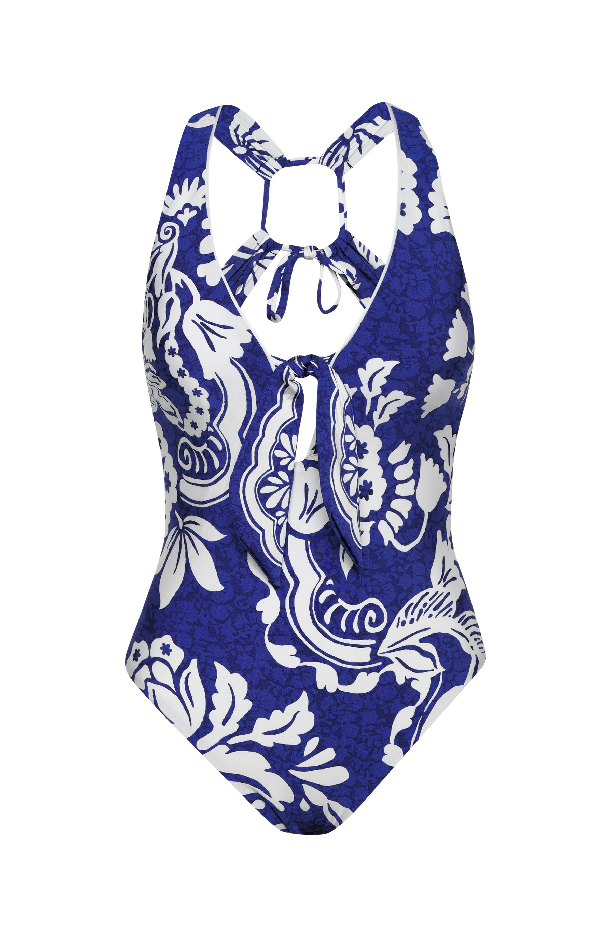 Sunshine 79 Flower Trip Keyhole V-Plunge One Piece - FINAL SALE