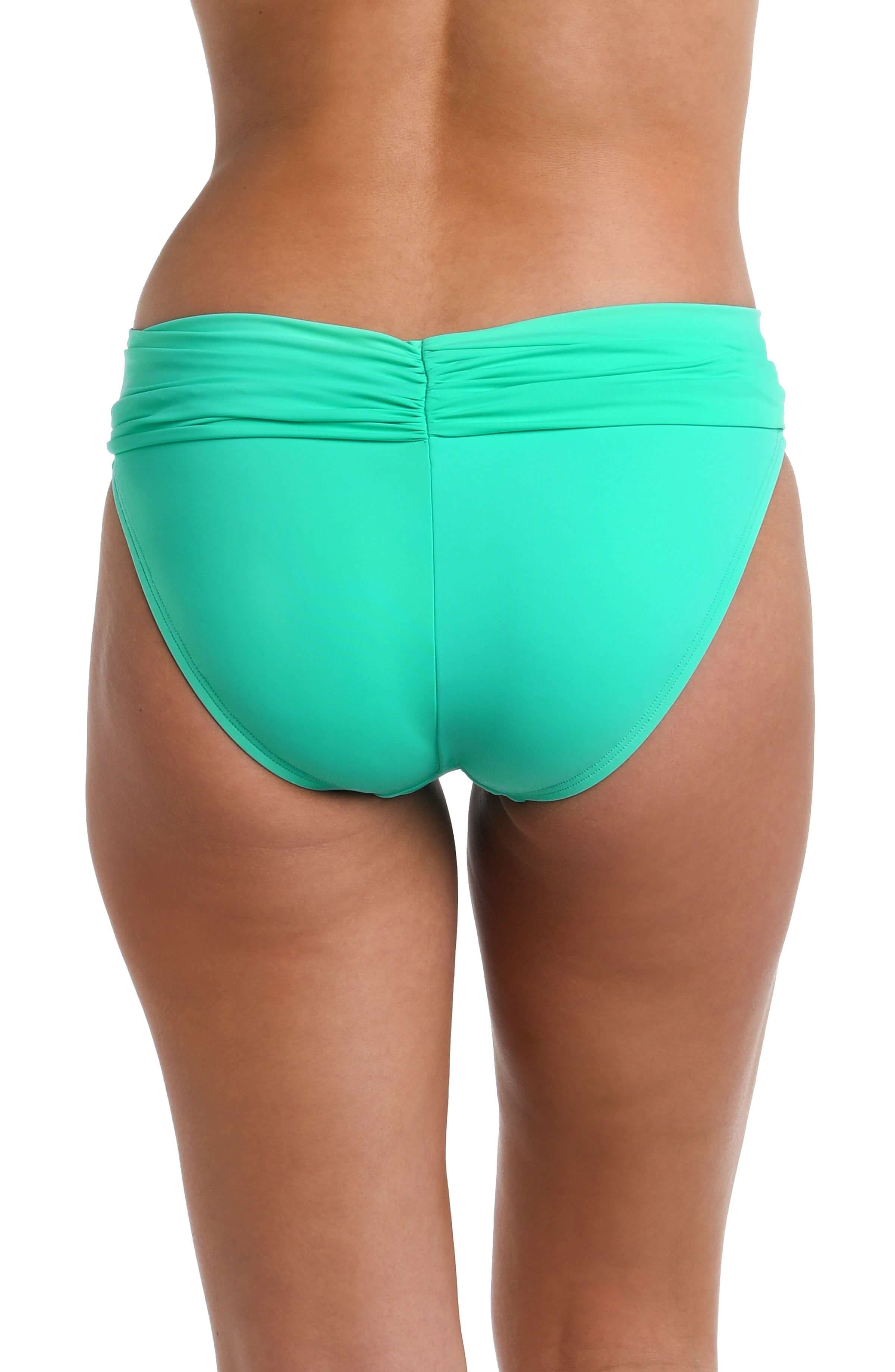 Island Goddess Ruched Band Hipster Bottom - Seafoam - FINAL SALE