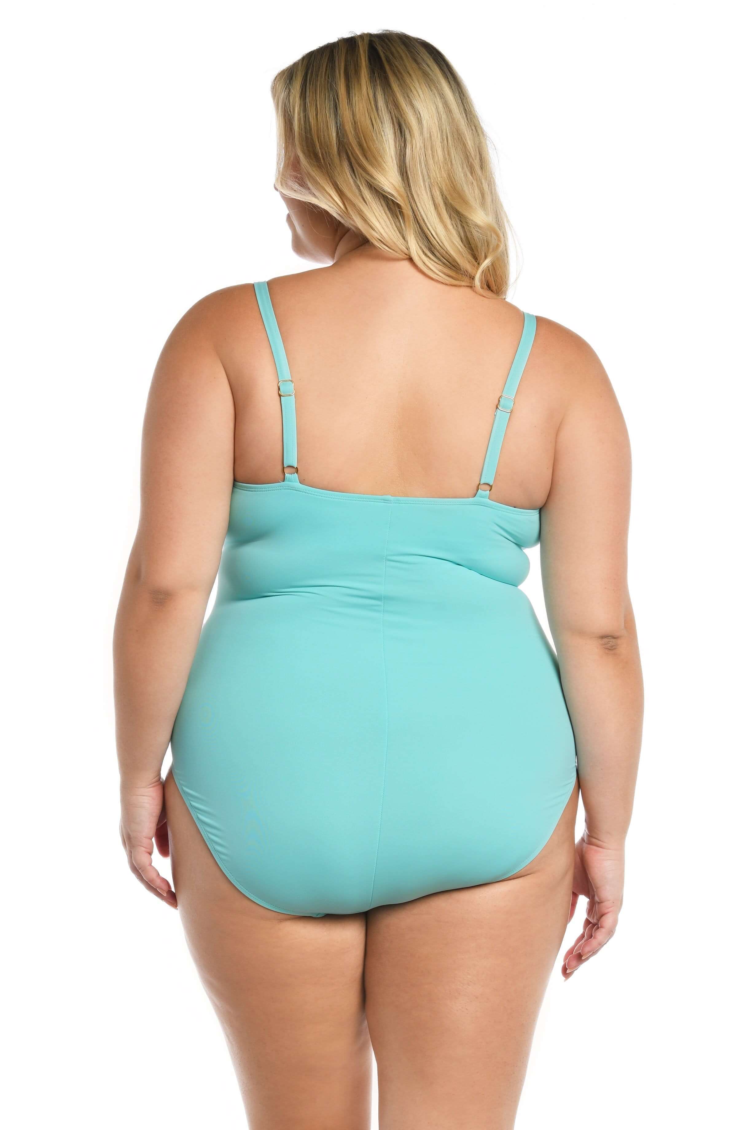 Island Goddess Lingerie One Piece - Ice Blue - FINAL SALE