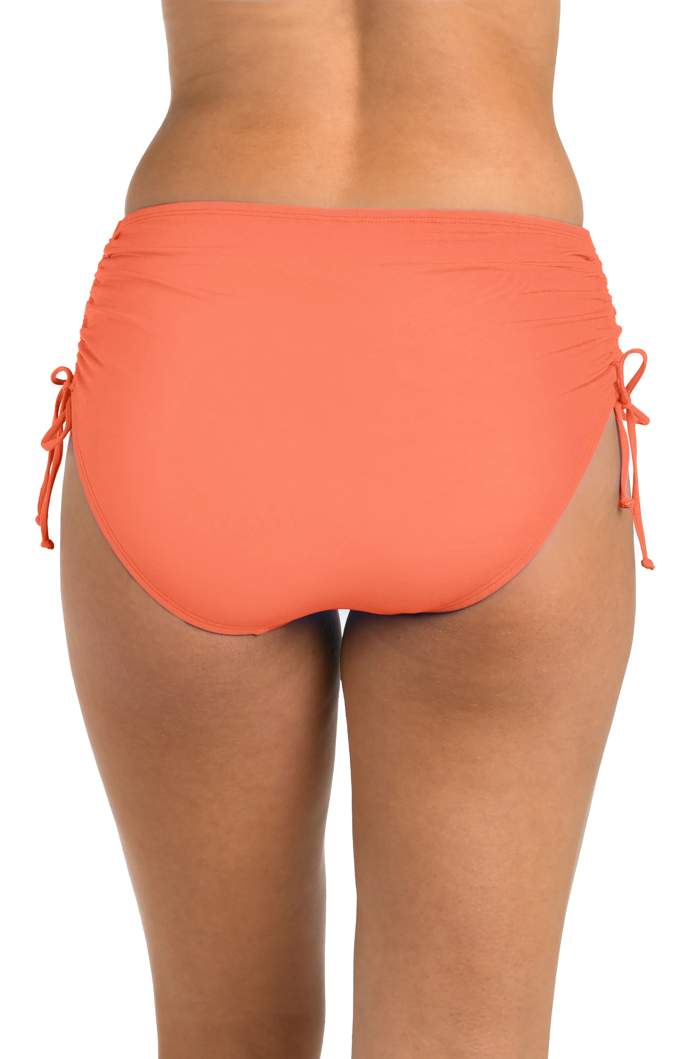 24th & Ocean Solid Mid Waist Side Tie Hipster Bottom - FINAL SALE