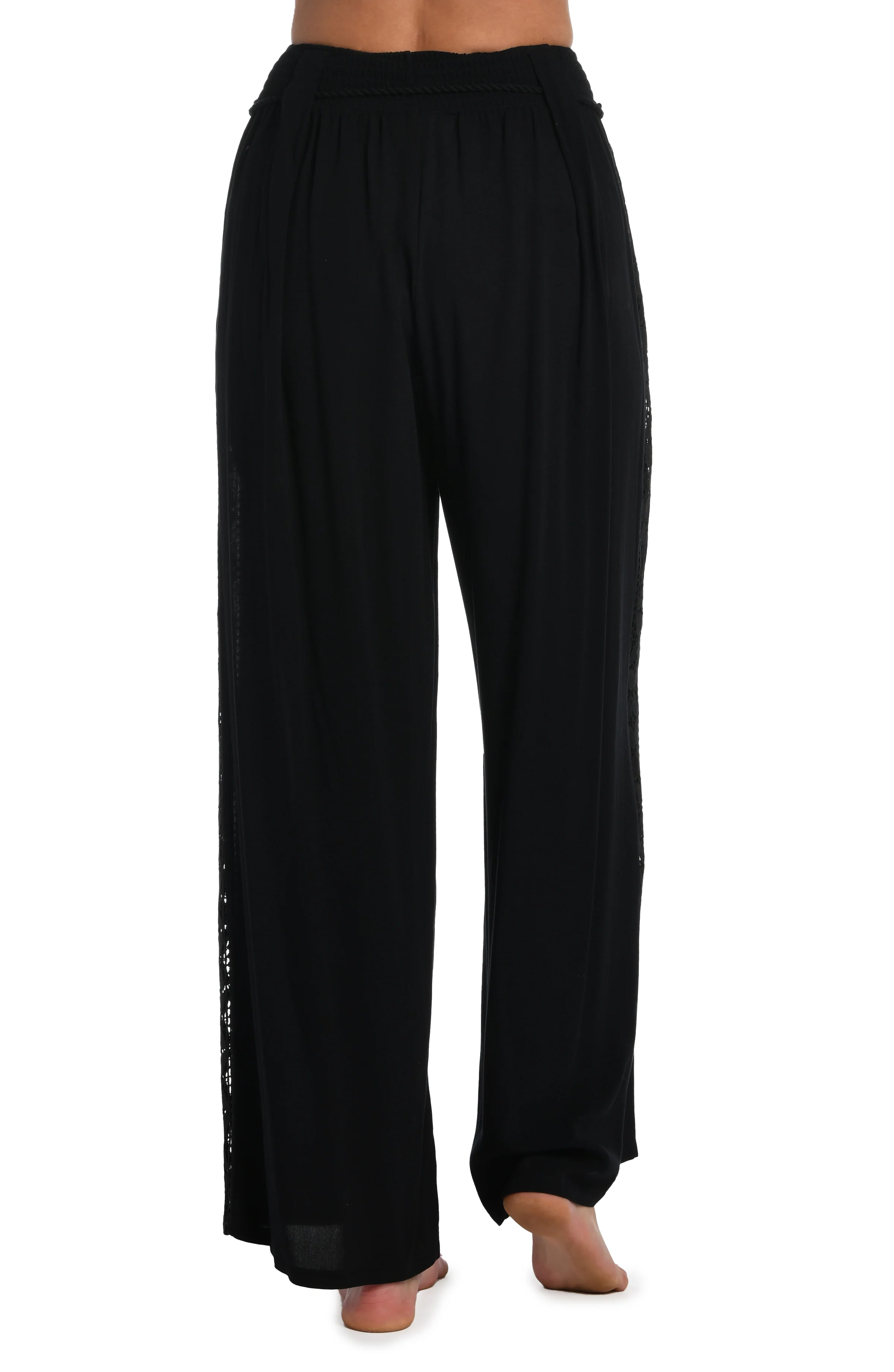 Coastal Covers Palazzo Pant - Black - FINAL SALE