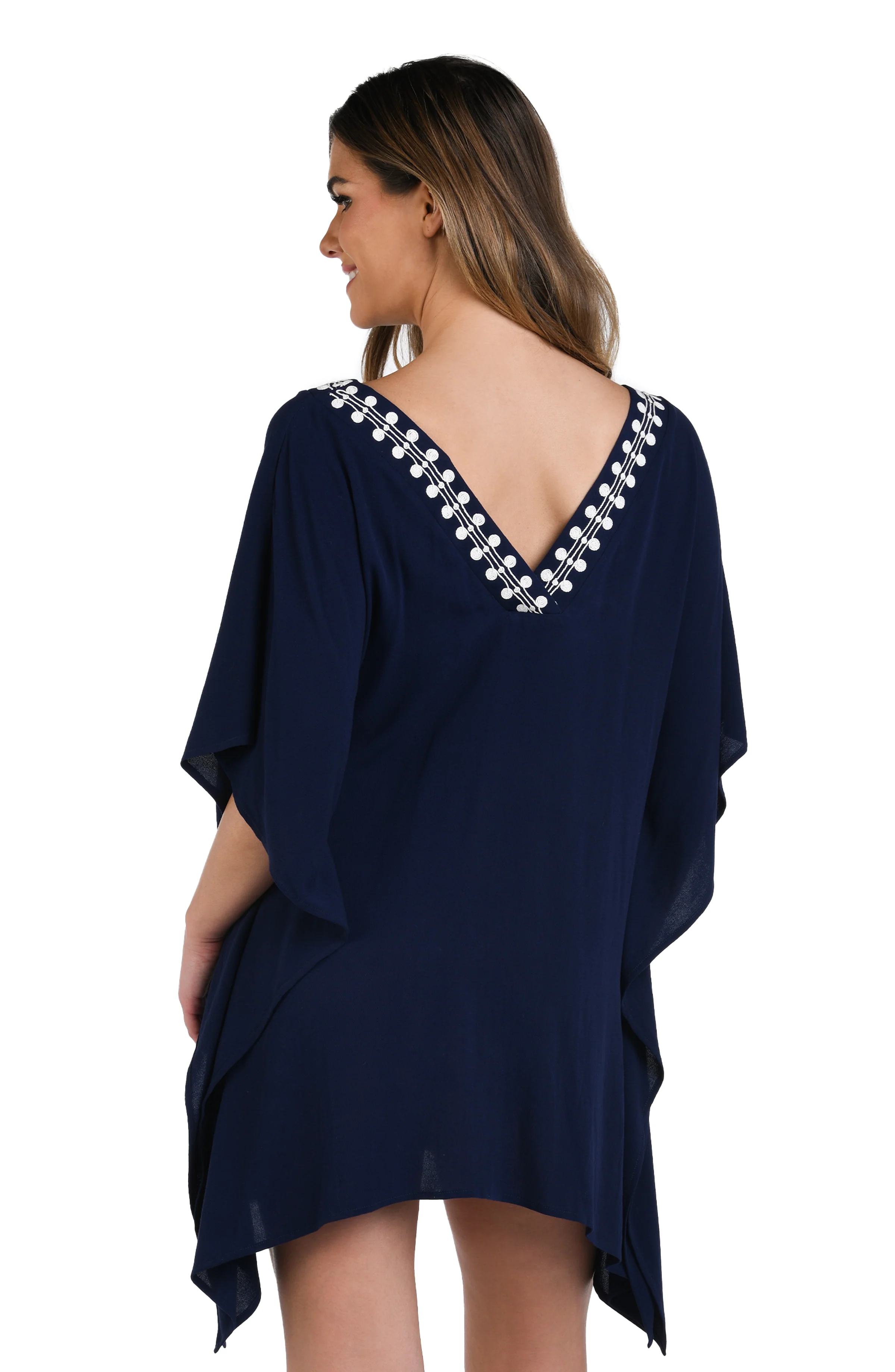 Sea Scallops V-Neck Caftan - FINAL SALE