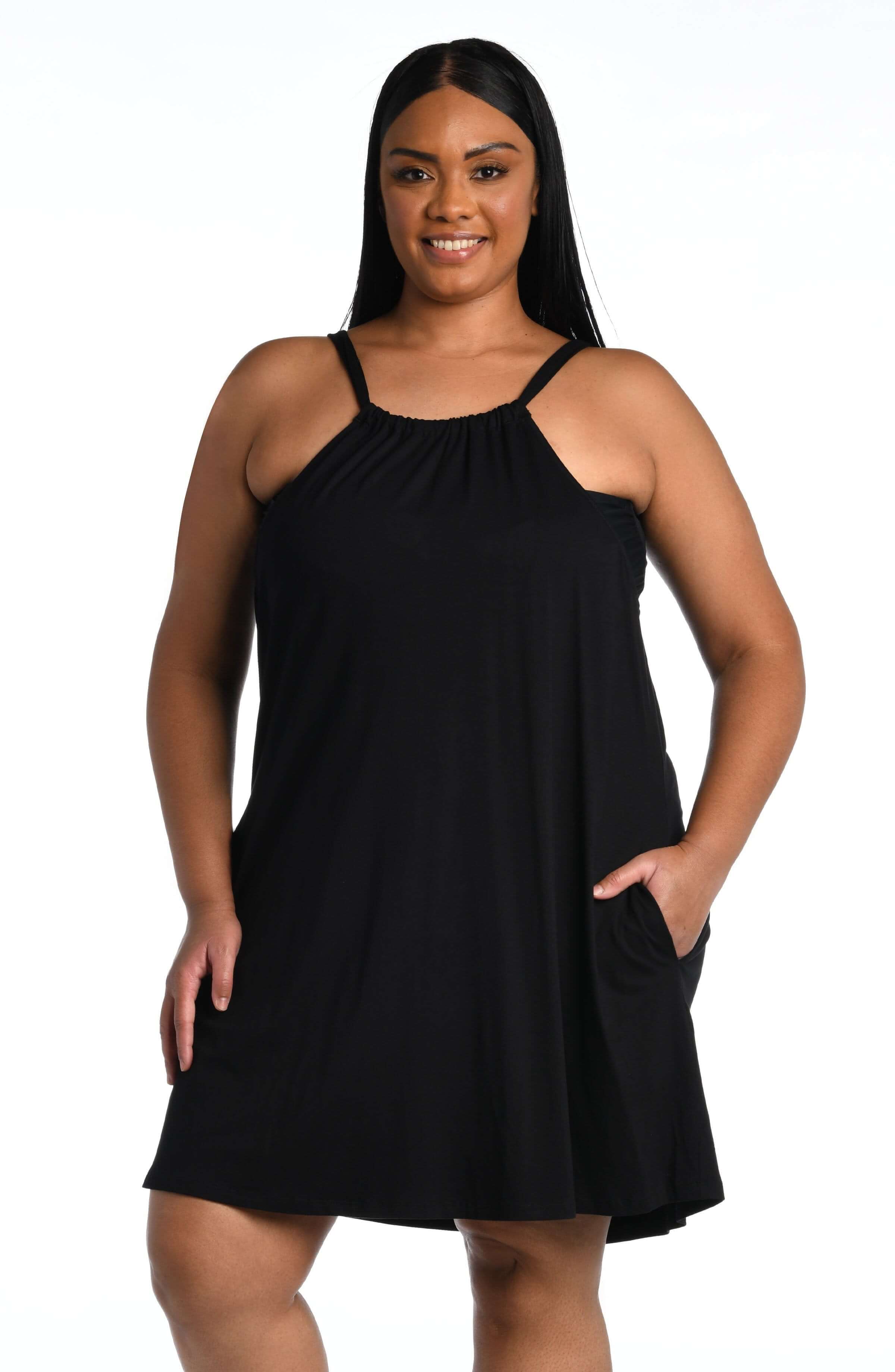 Draped Darling High Neck Dress - FINAL SALE