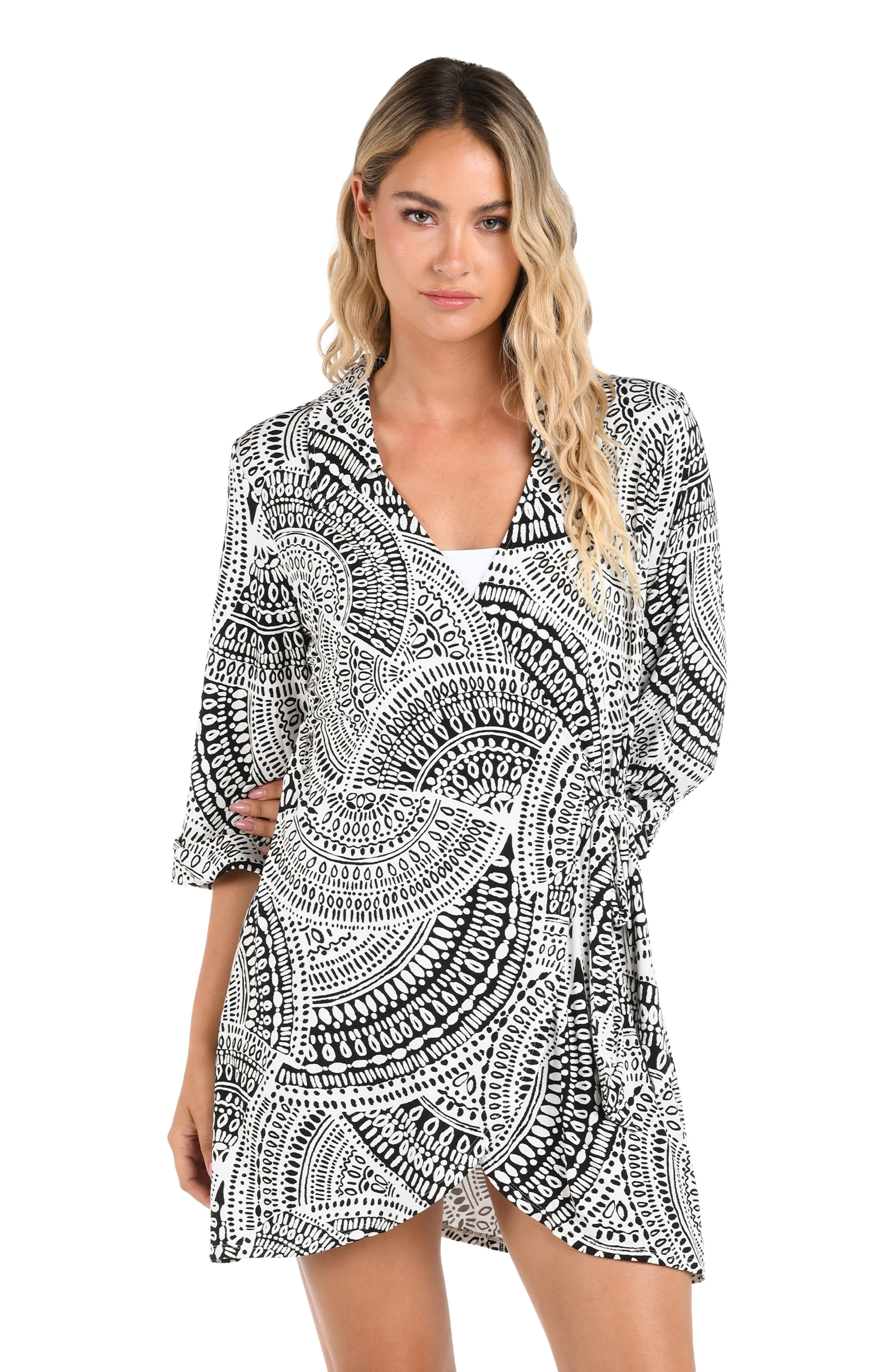 Dream Catcher Wrap Shirt Dress Cover Up - FINAL SALE