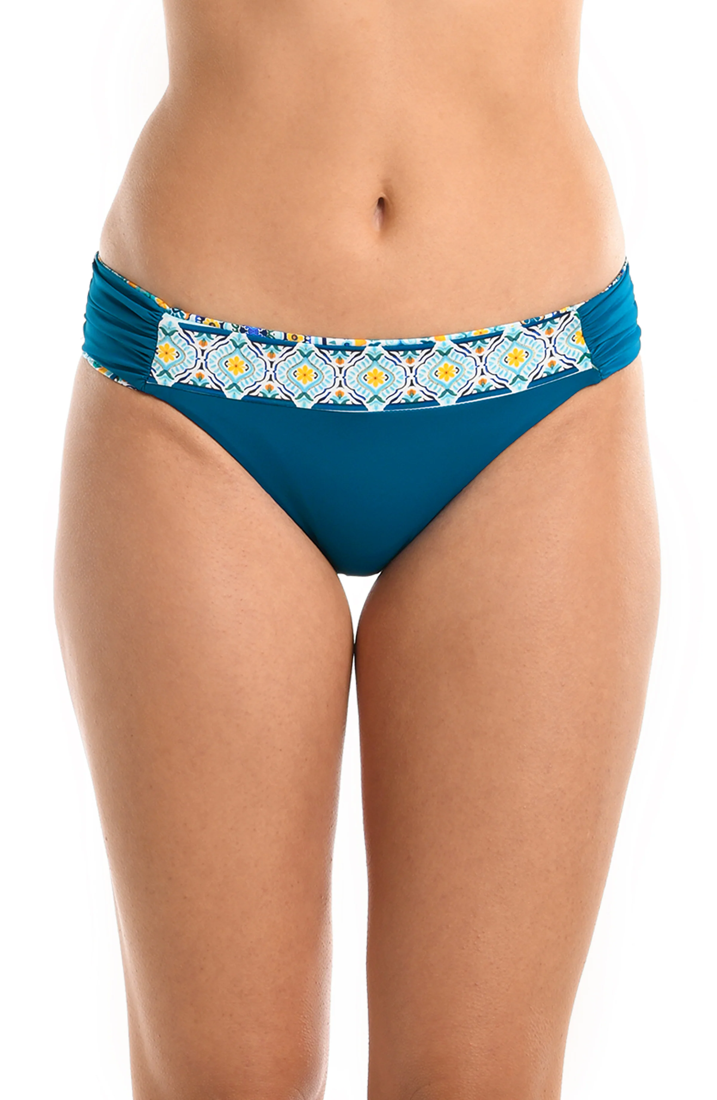 Scarf City Side Reversible Shirred Hipster Bottom - FINAL SALE
