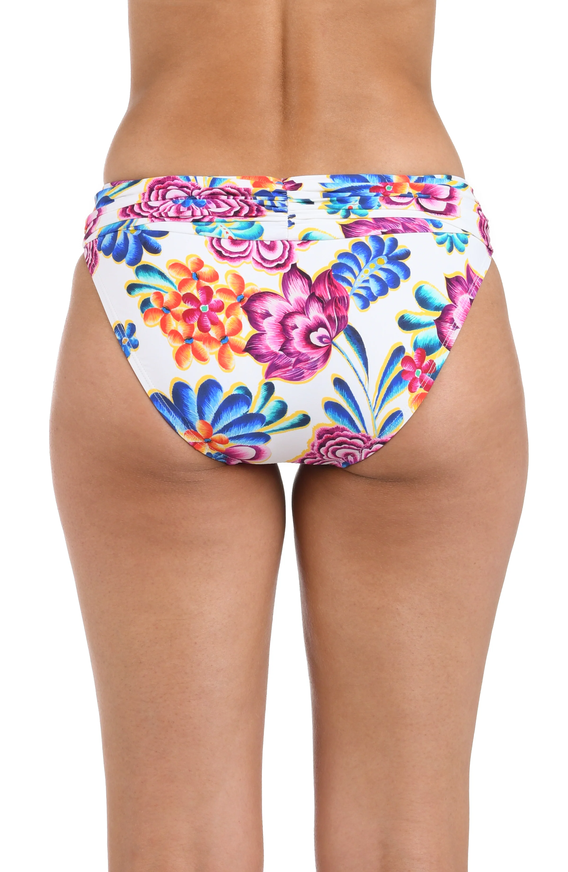 Flor De Paradiso Shirred Band Hipster Bottom - FINAL SALE