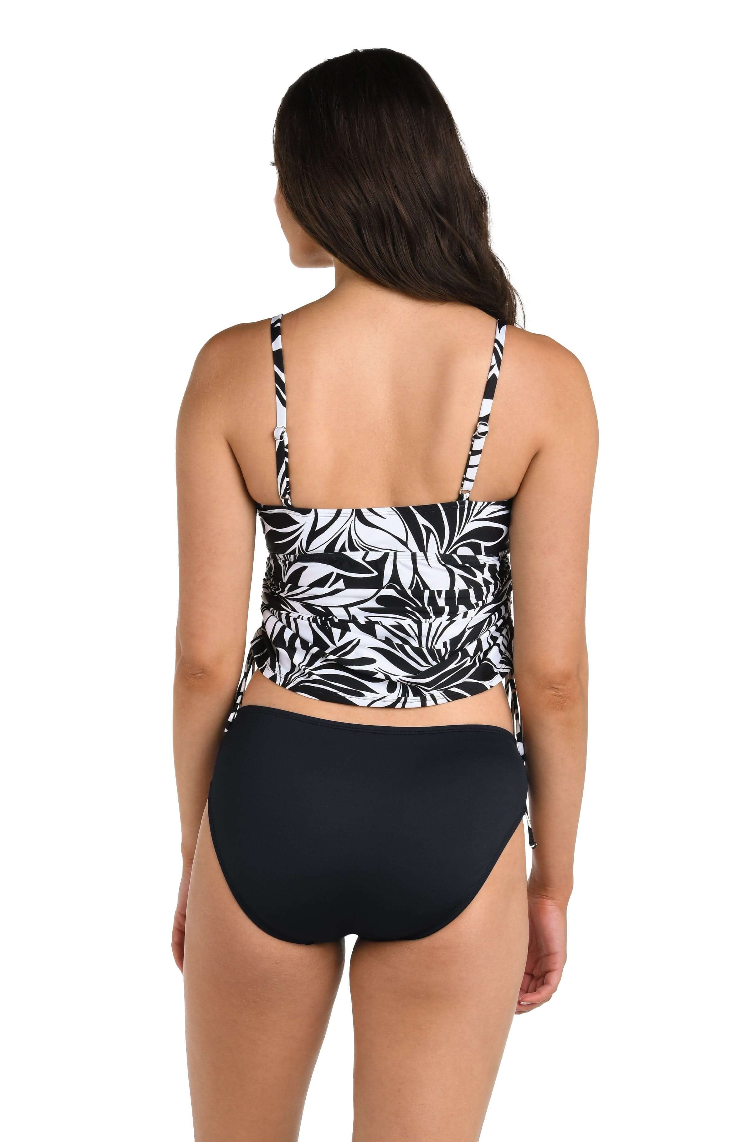 24th & Ocean Floating Palms Side Shirred Tankini Top - FINAL SALE