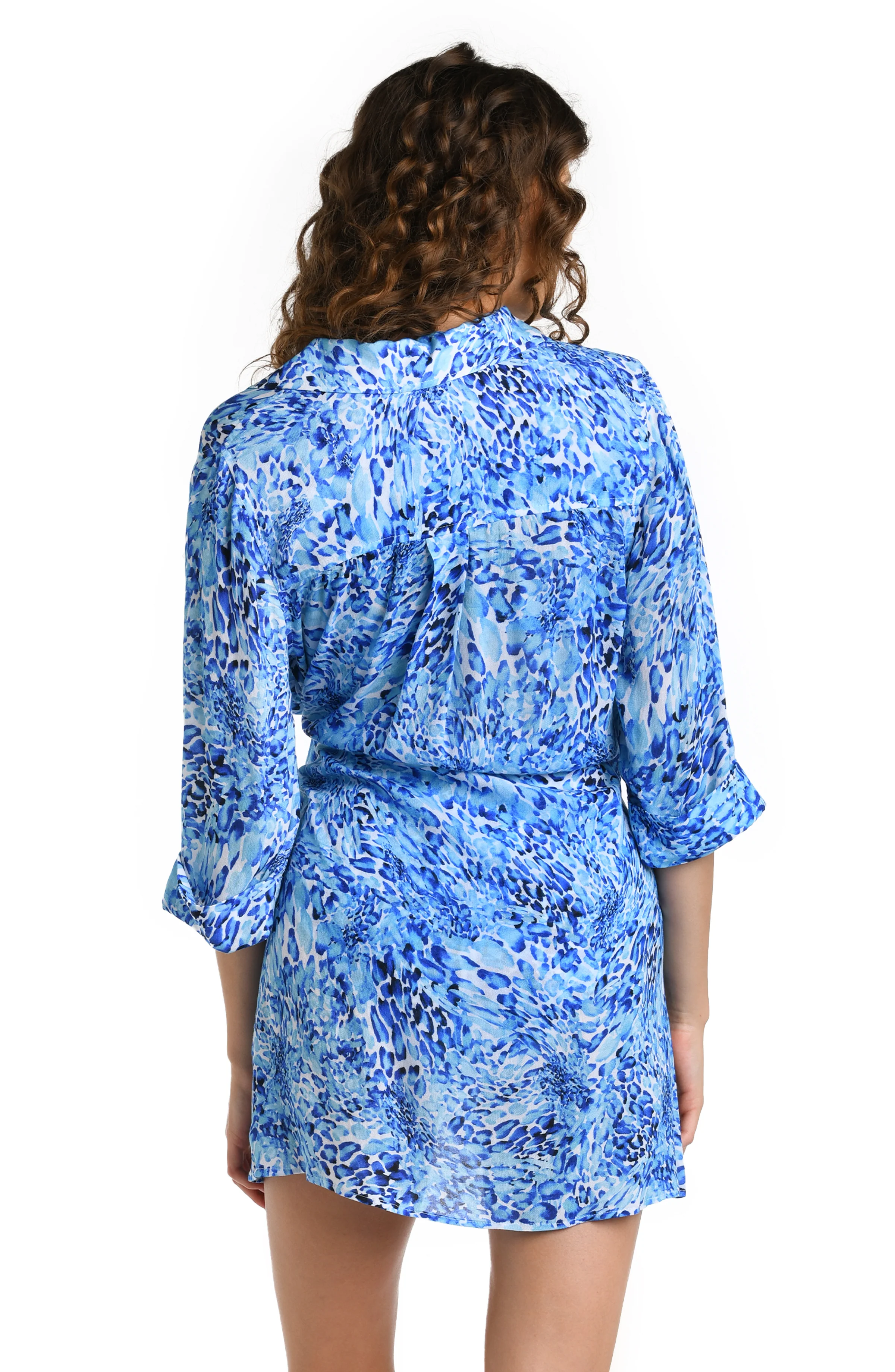Aquatic Nature Wrap Dress Cover Up - FINAL SALE