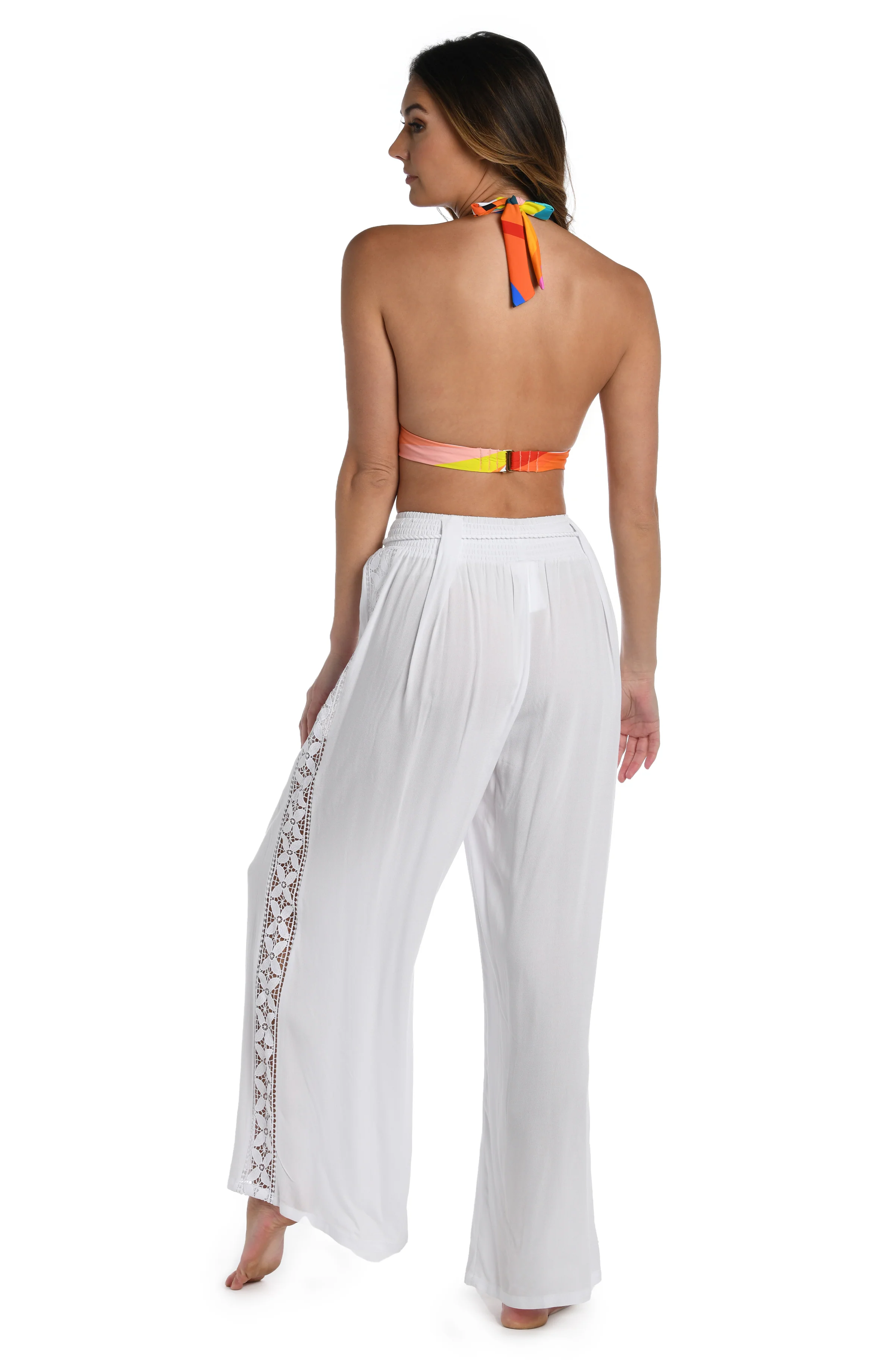 Coastal Covers Palazzo Pant - White - FINAL SALE
