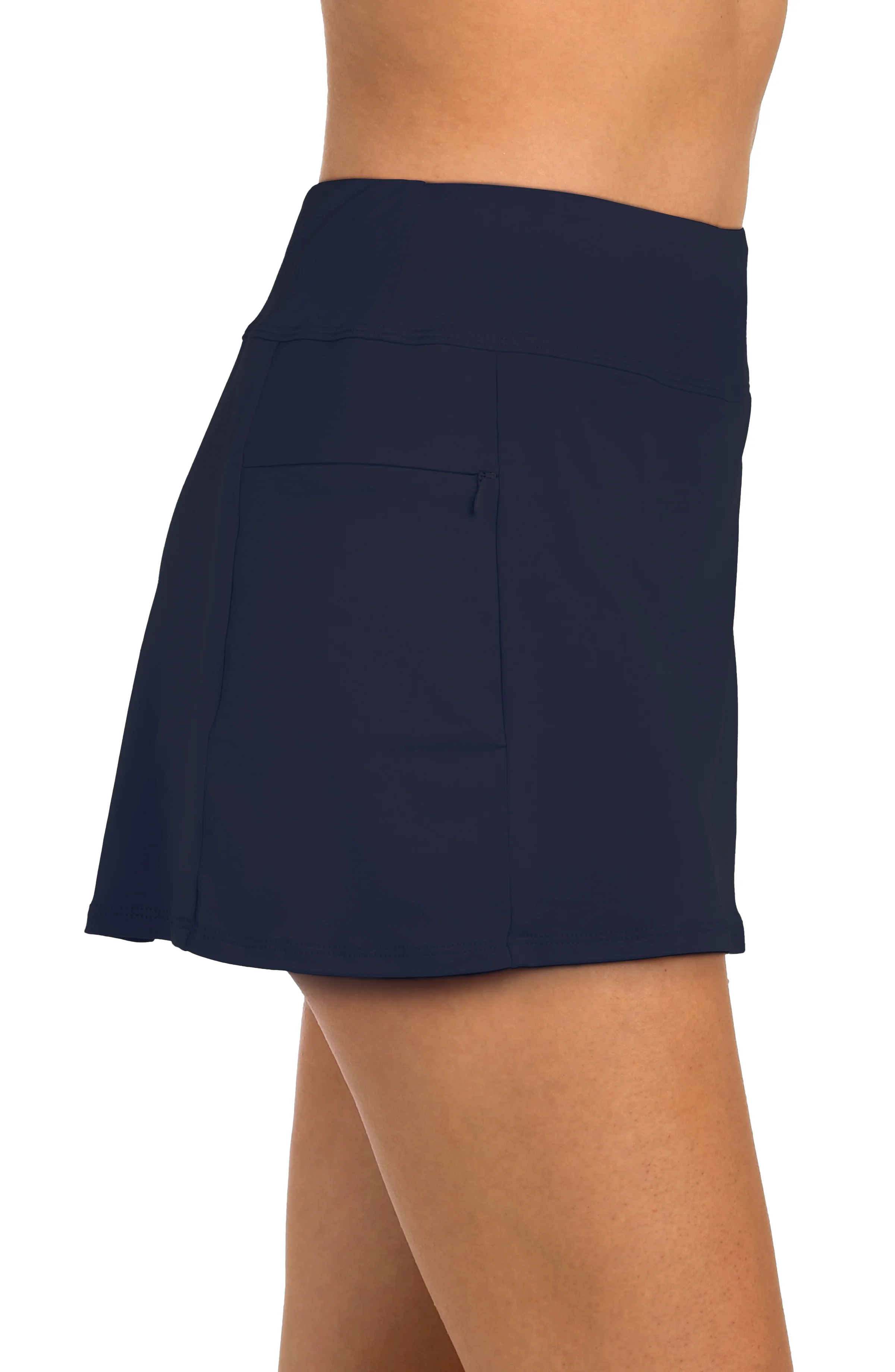24th & Ocean Solid Swim Skort Bottom