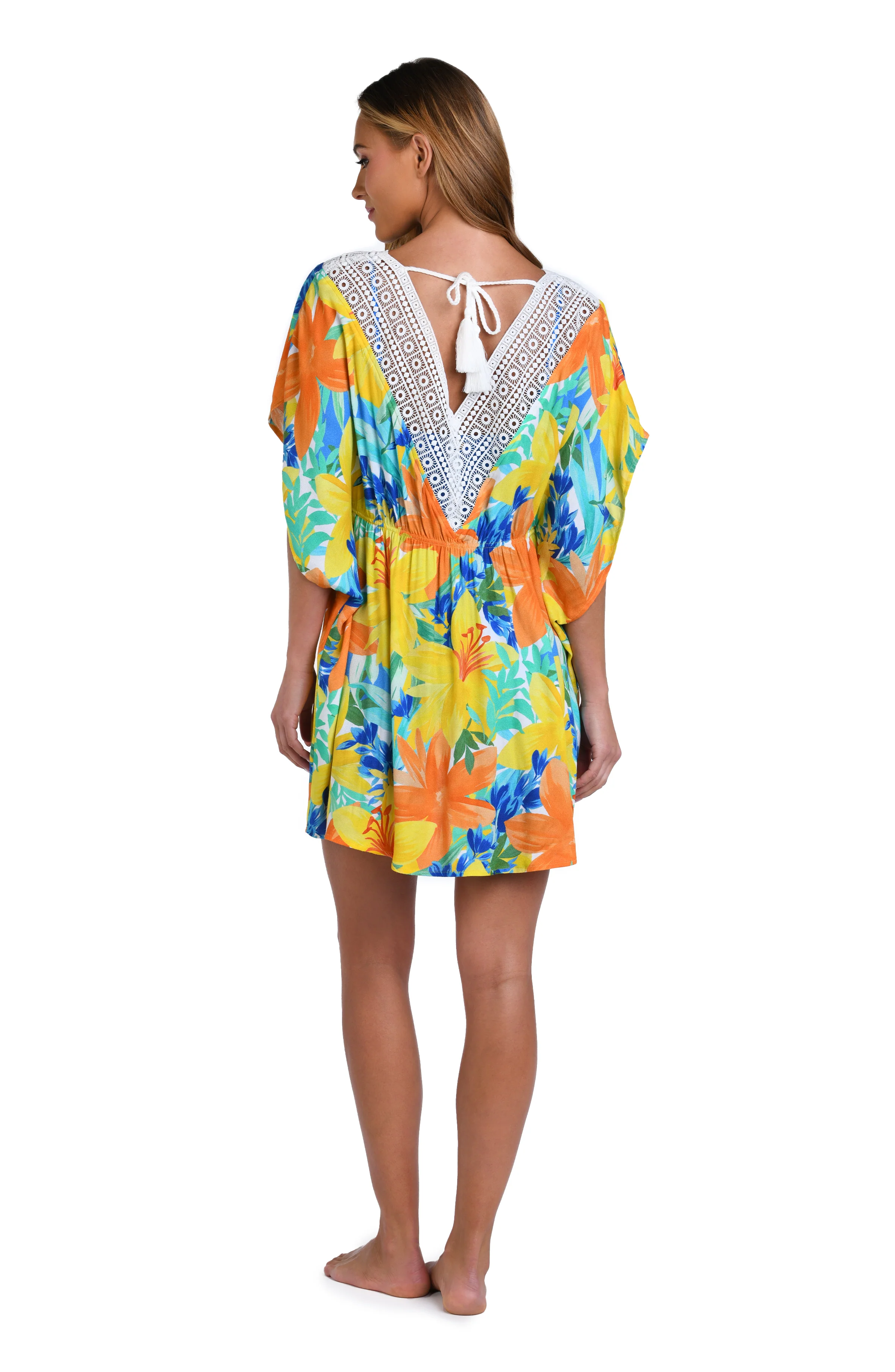 Sunshine 79 Summertime Vibes V-Neck Caftan - FINAL SALE