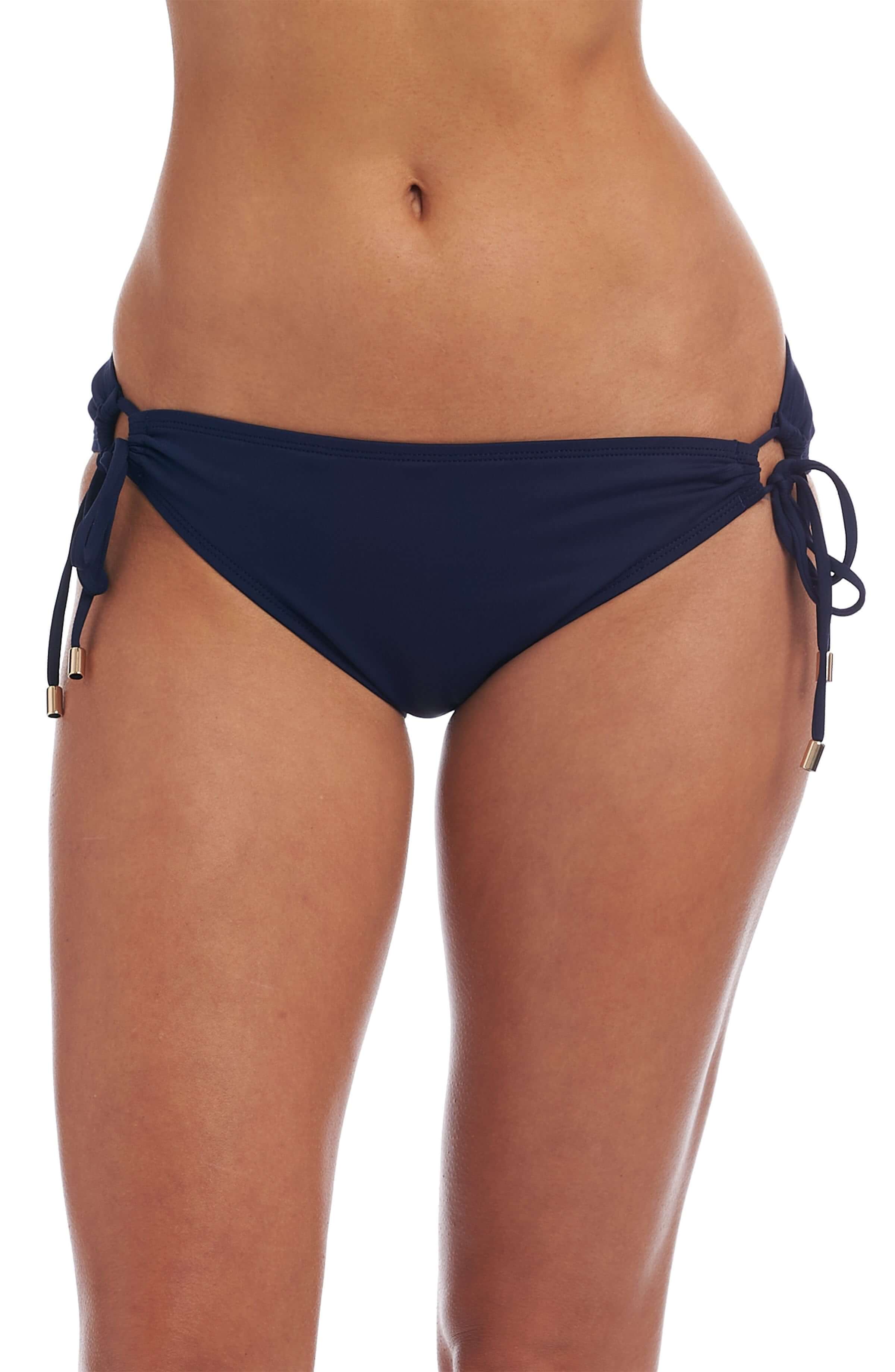 Island Goddess Side Tie Hipster Bottom - Indigo - FINAL SALE