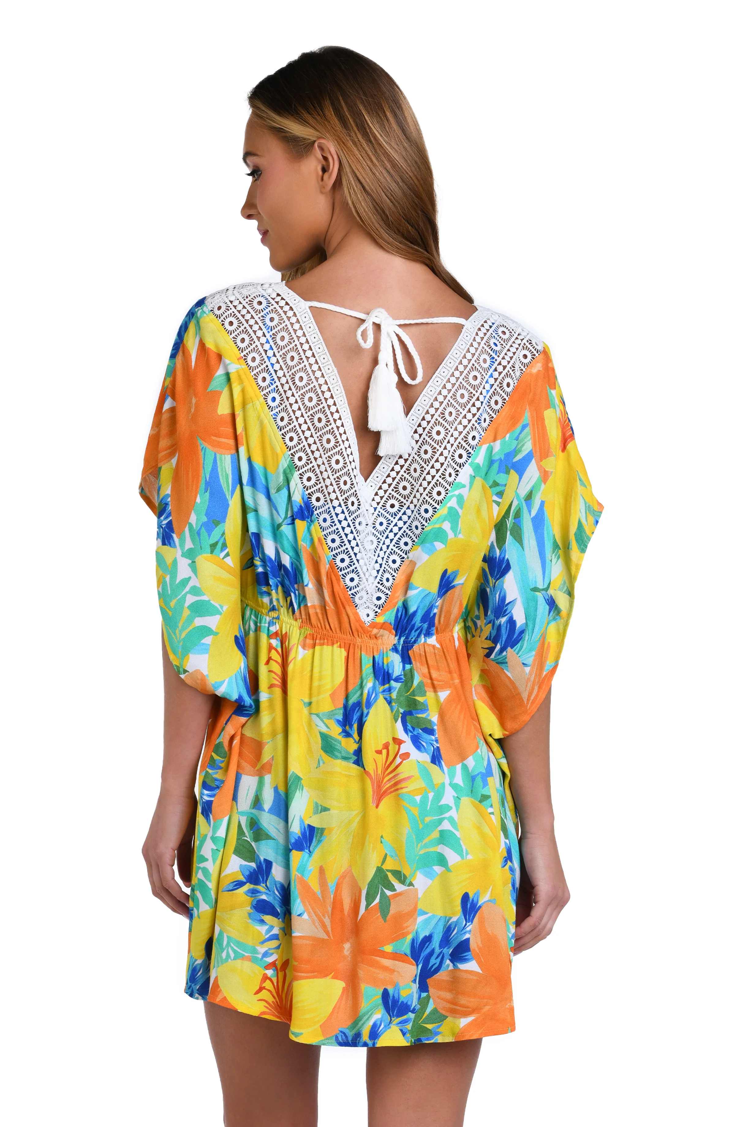 Sunshine 79 Summertime Vibes V-Neck Caftan - FINAL SALE