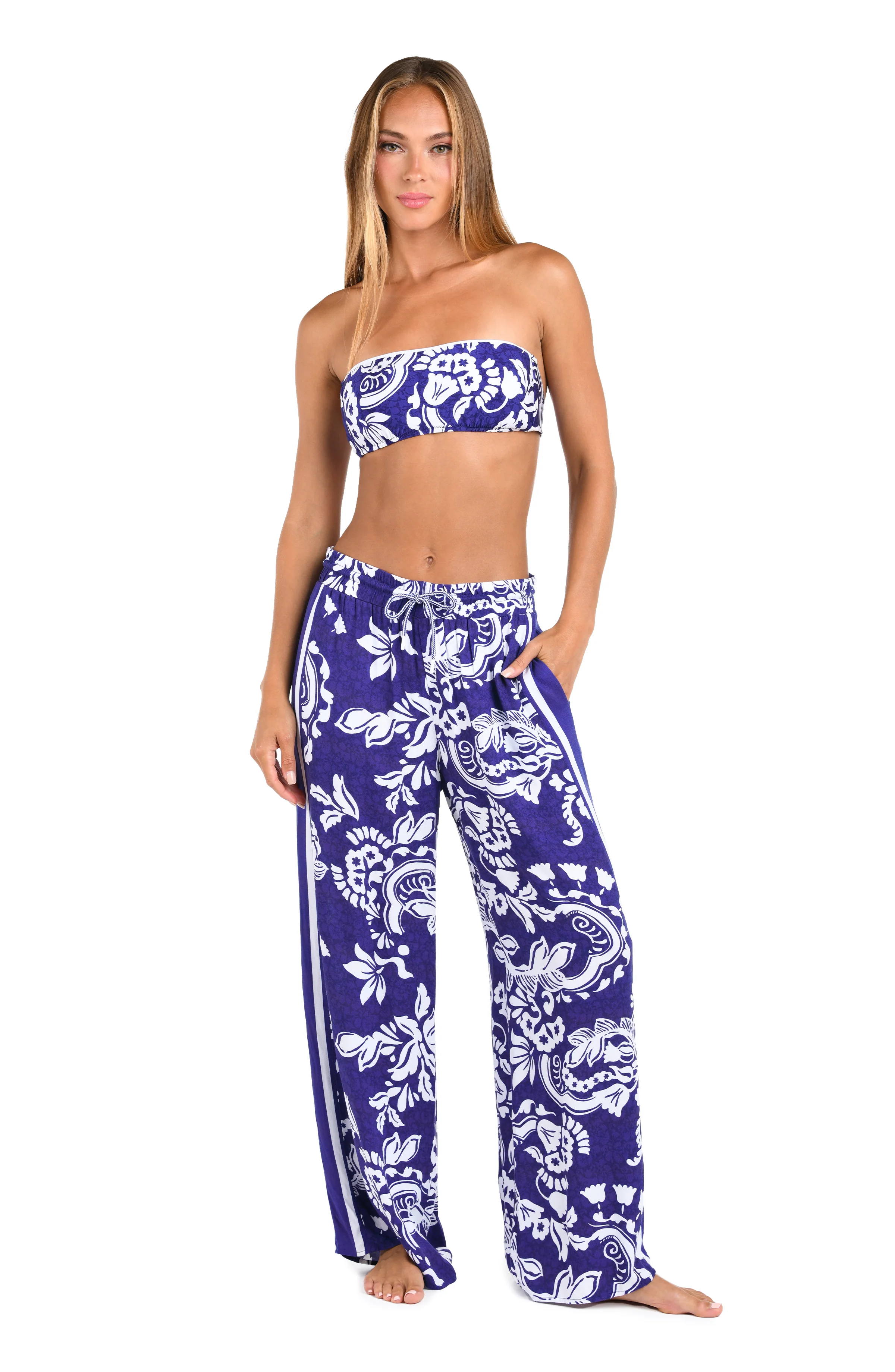 Sunshine 79 Flower Trip Bandeau Bikini Top - FINAL SALE