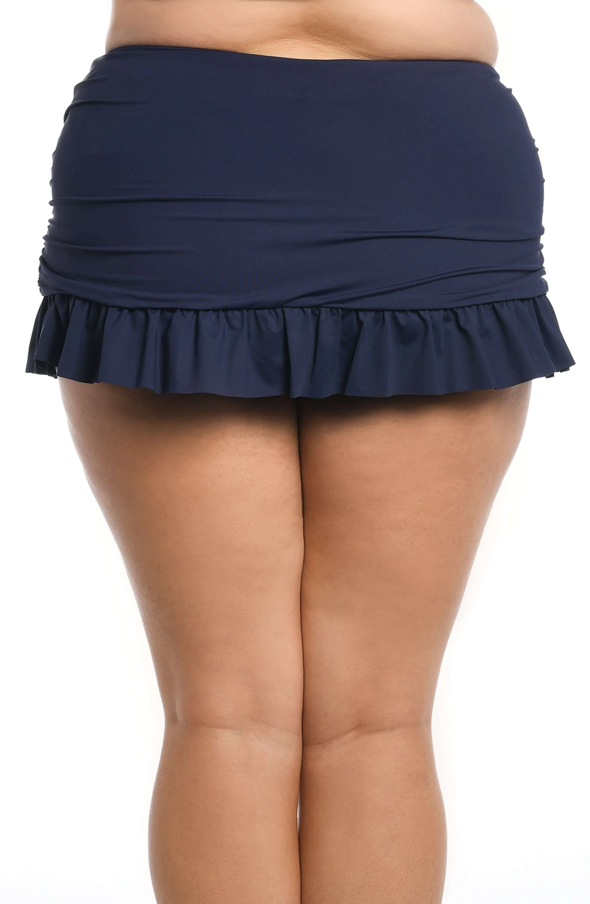 Island Goddess Ruffle Skirted Bottom - Indigo - FINAL SALE