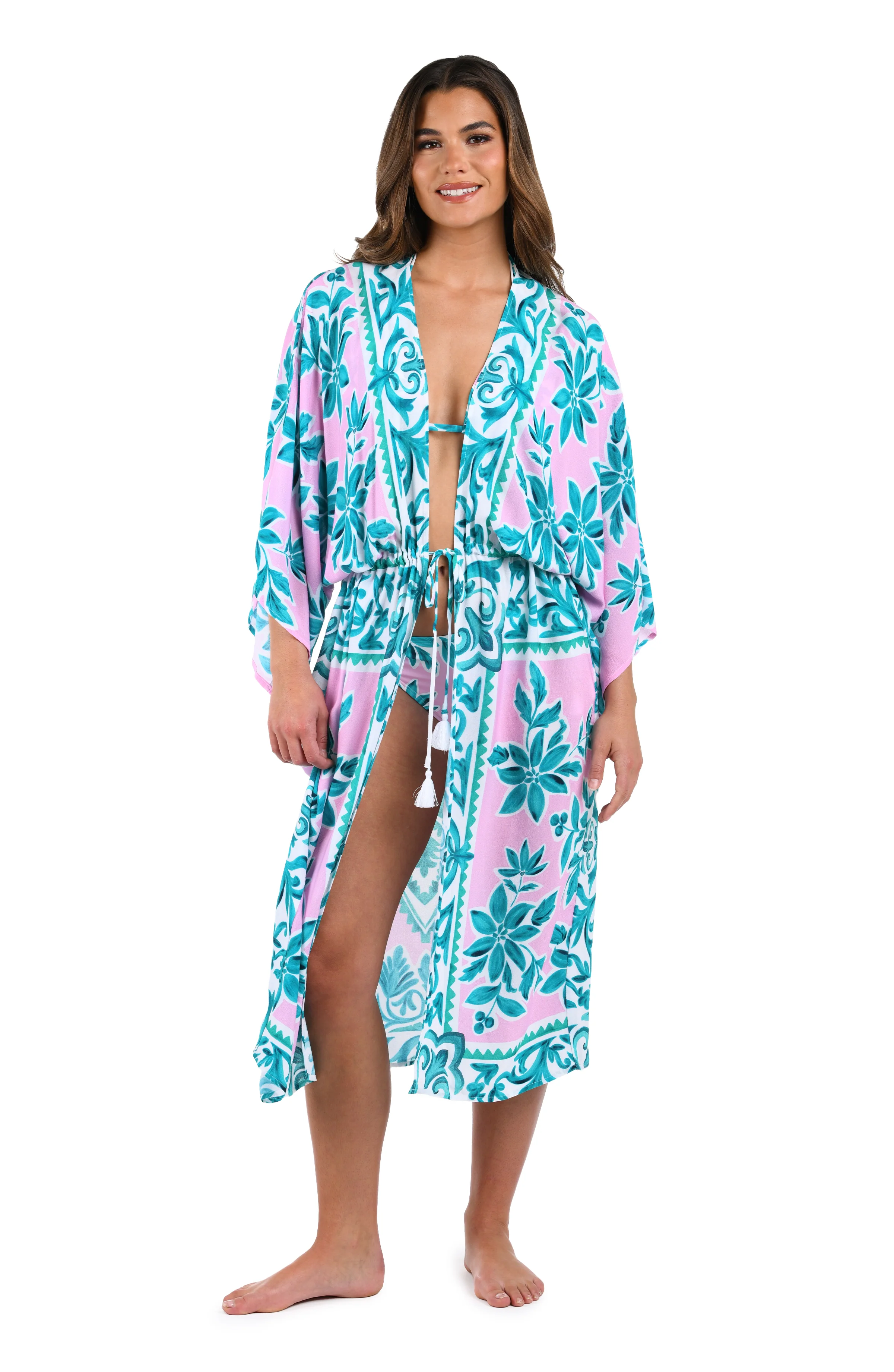 Opulent Palm Kimono - FINAL SALE