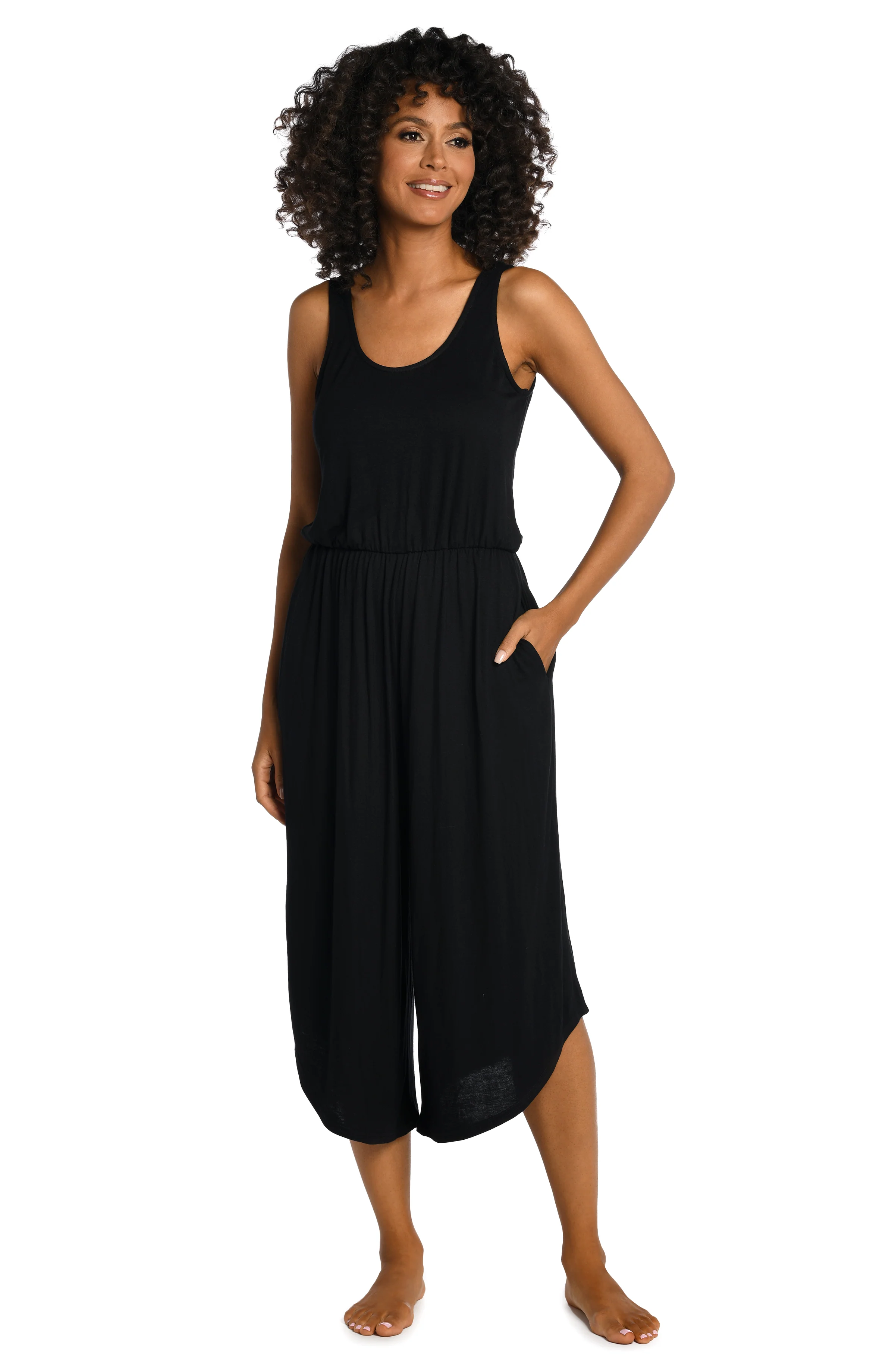 Draped Darling Wide Leg Jumpsuit - FINAL SALE
