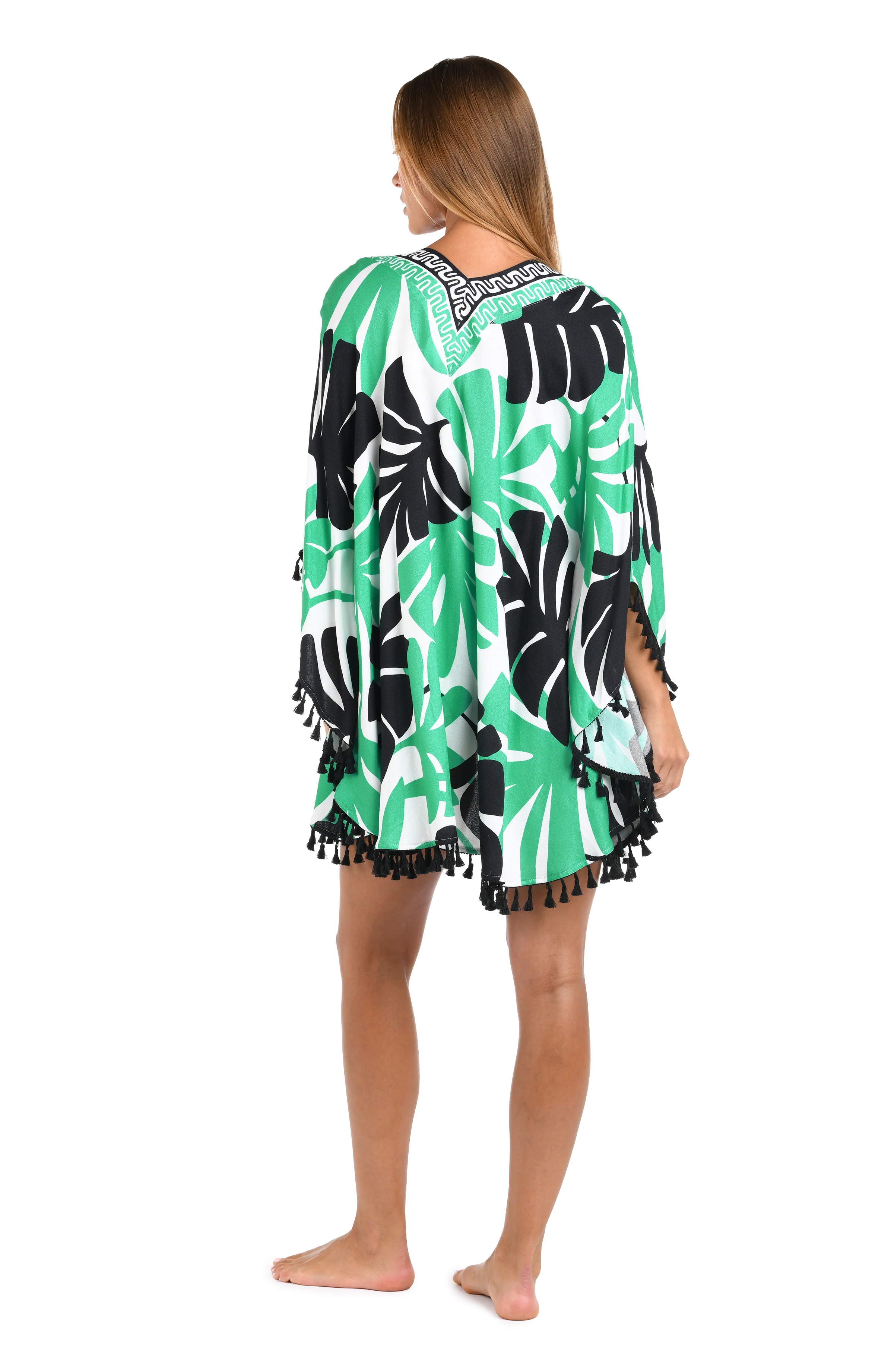 Sunshine 79 Monstera Open Front Kimono - FINAL SALE