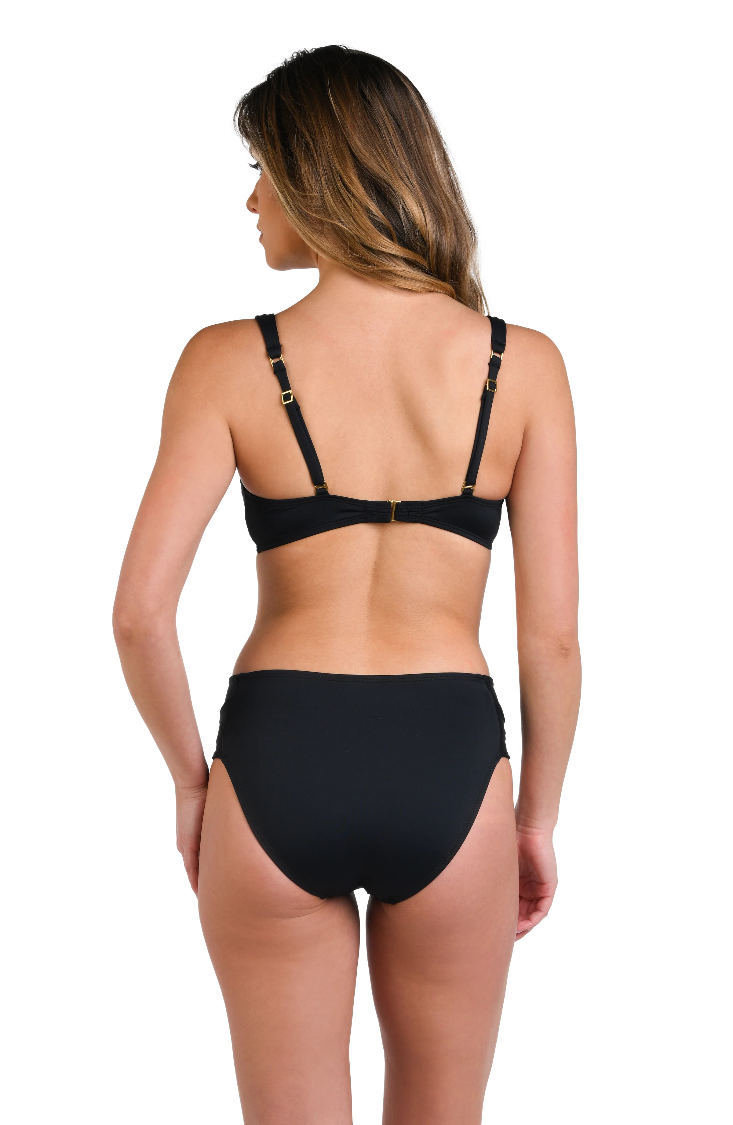 Island Goddess V-Neck Over the Shoulder Bikini Top - FINAL SALE