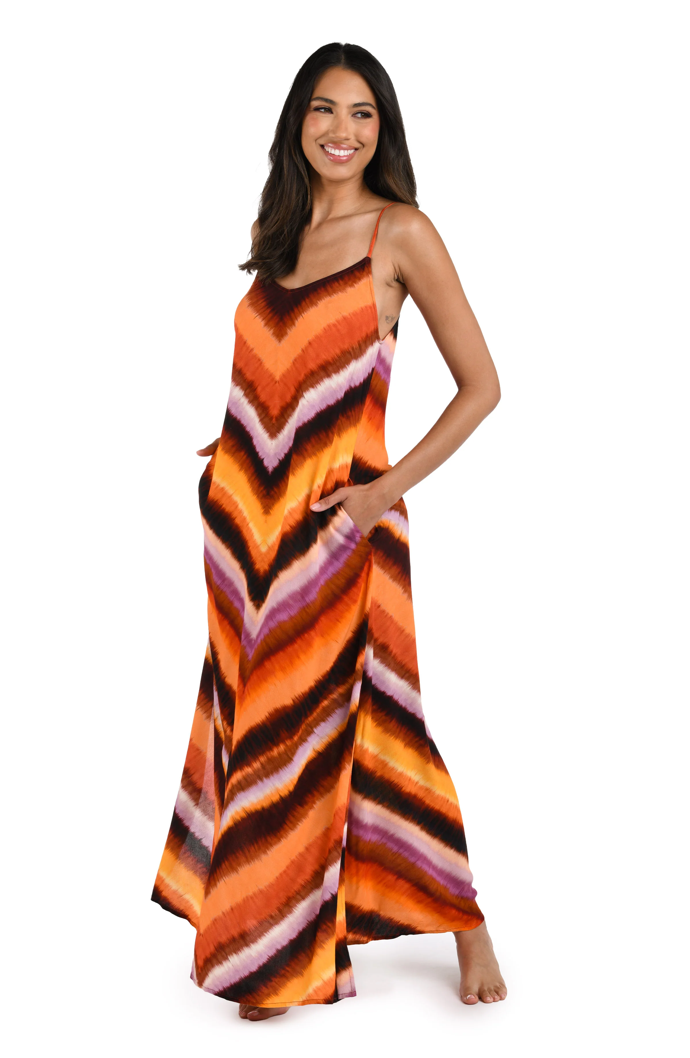 Upon The Horizon Over the Shoulder Maxi Dress Cover Up - FINAL SALE