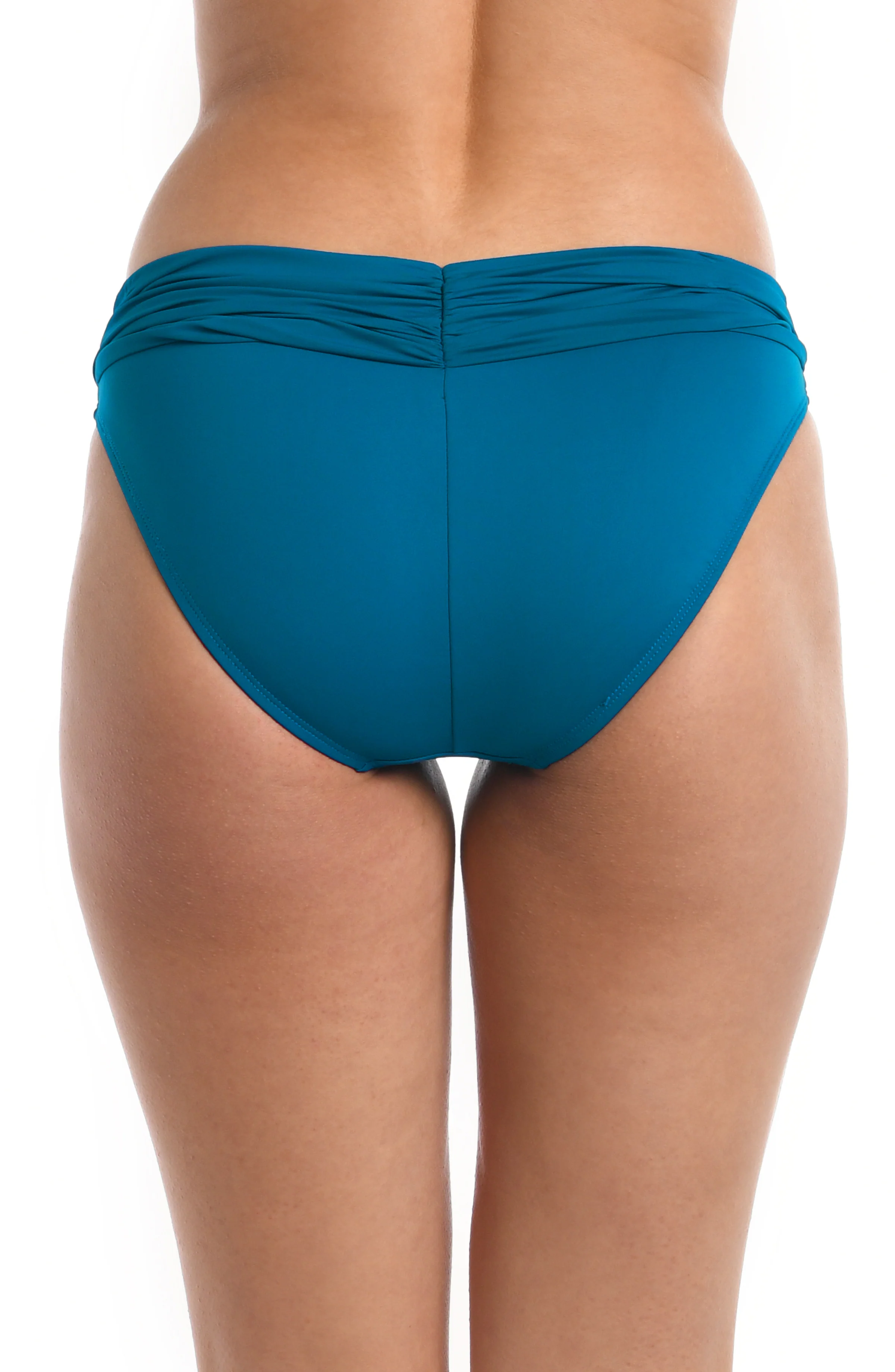 Island Goddess Ruched Band Hipster Bottom - Ocean - FINAL SALE