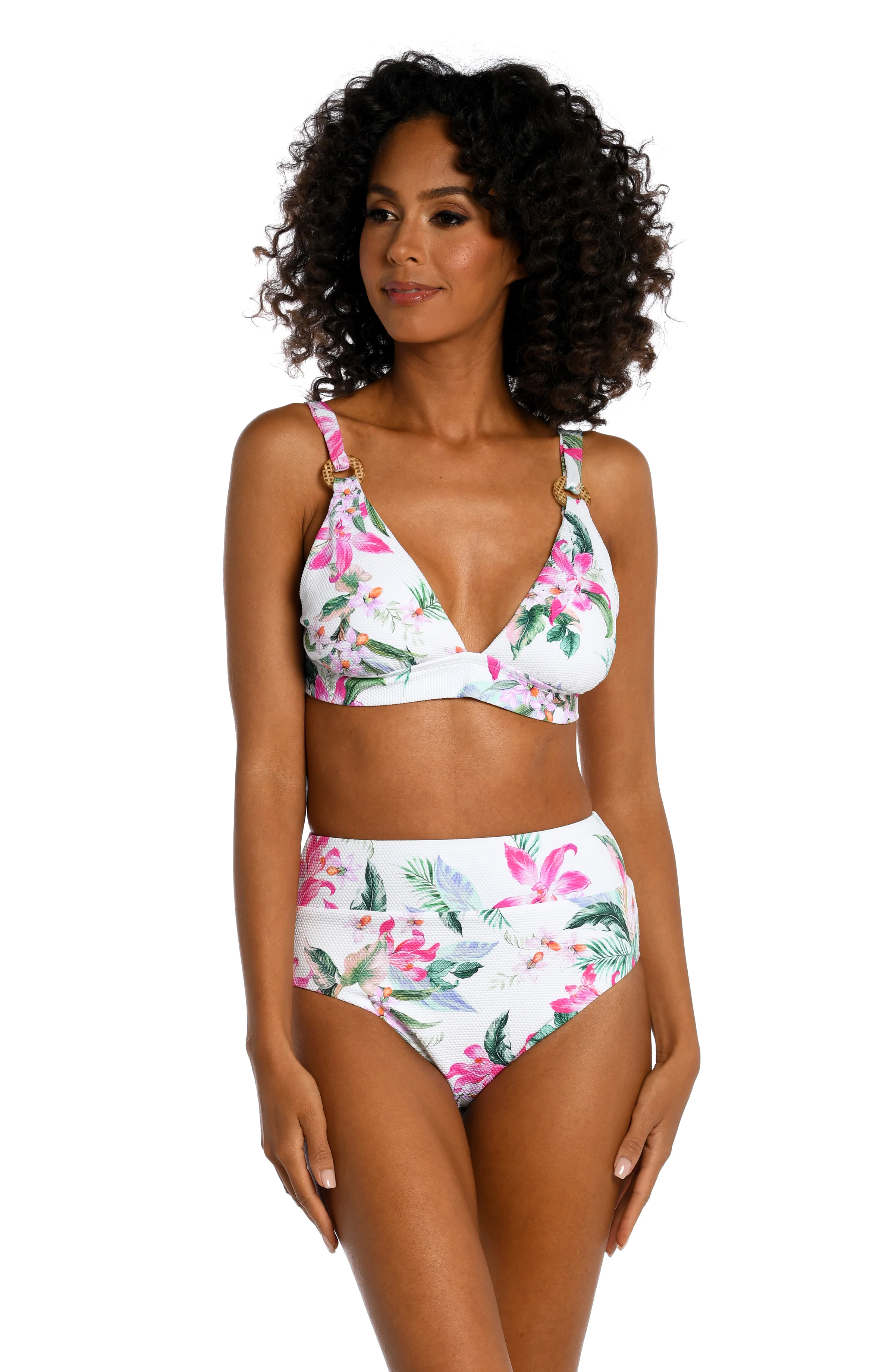 Mystic Palms Banded Tall Triangle Top (Final Sale)