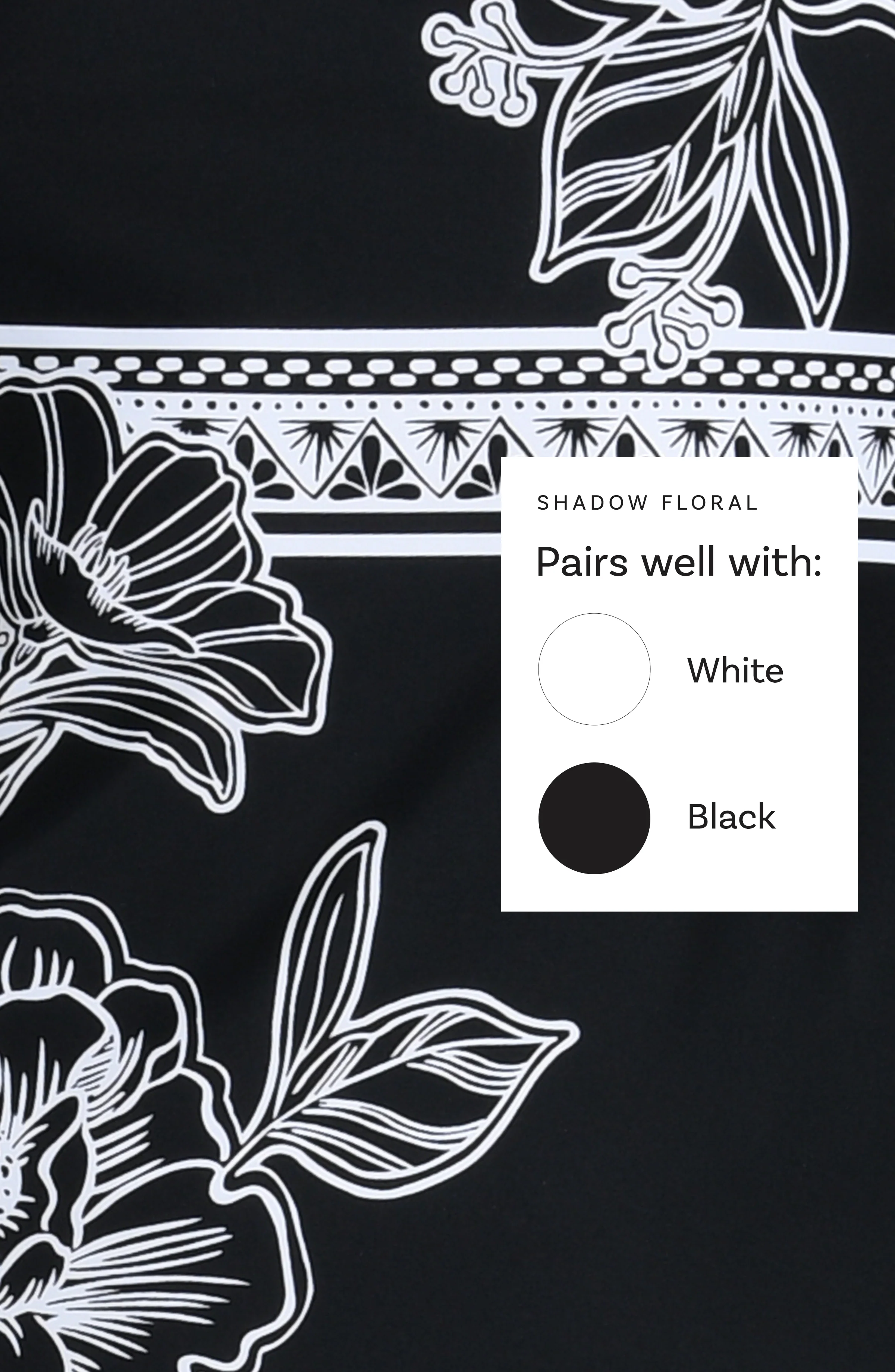 Shadow Floral Underwire Lingerie Strap Tankini Top - FINAL SALE