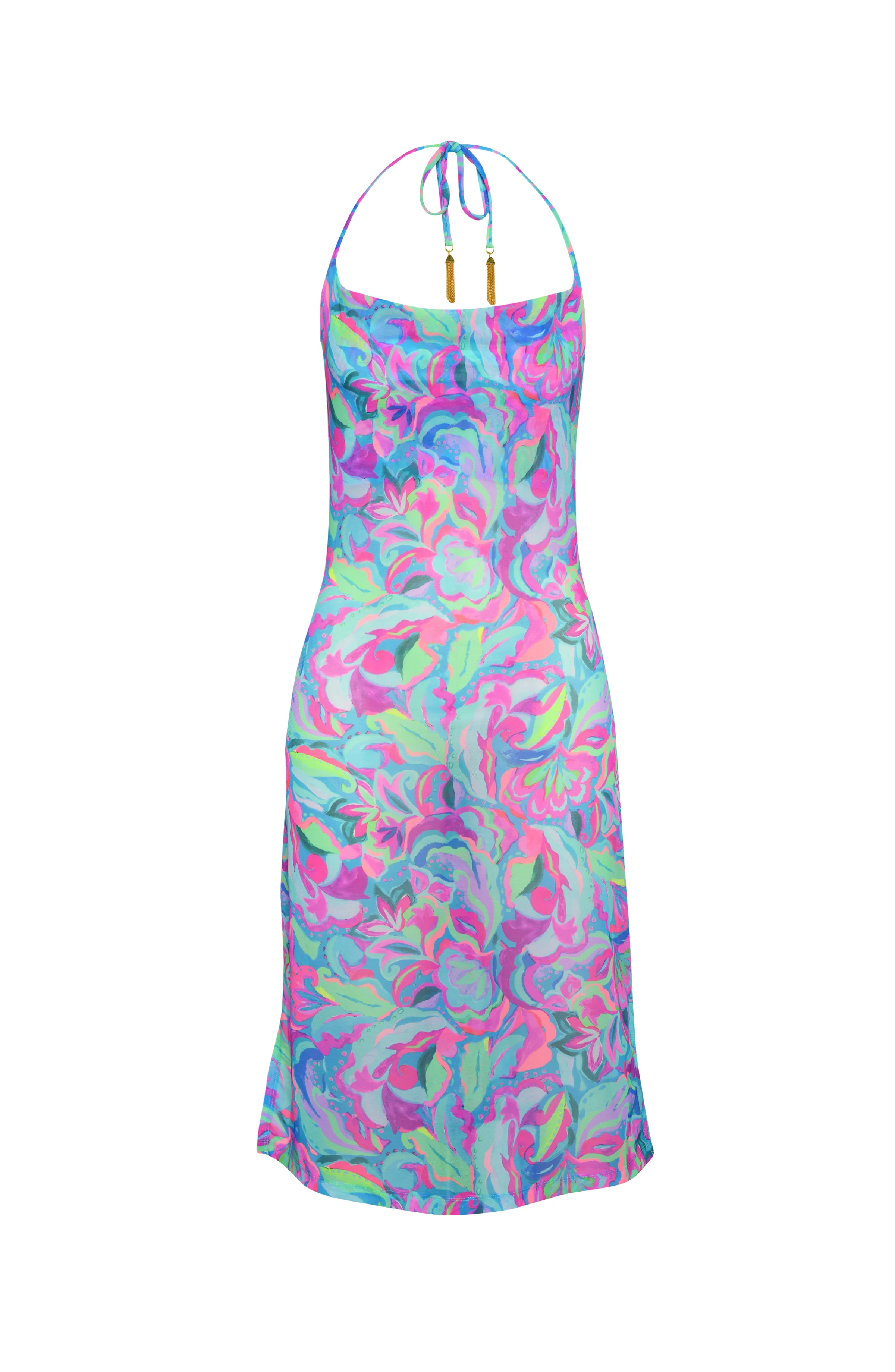 Sunshine 79 Swirltopia Halter Midi-Dress - FINAL SALE