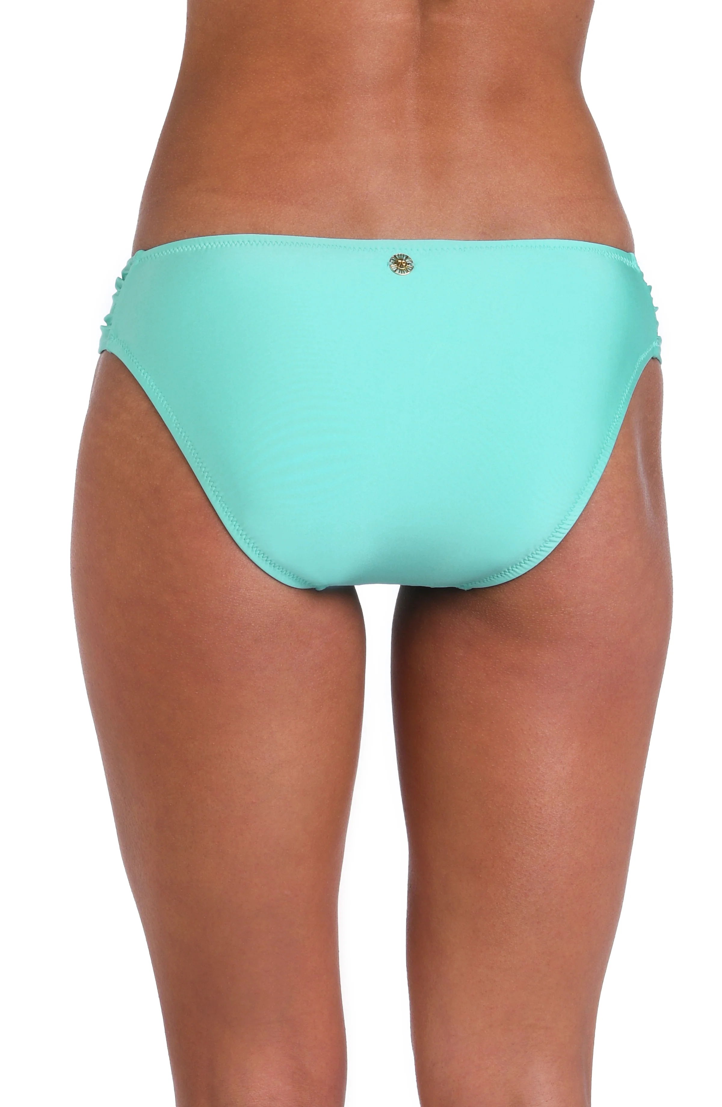 Sunshine 79 Sunshine Solids Side Shirred Hipster Bottom - Seaglass - FINAL SALE