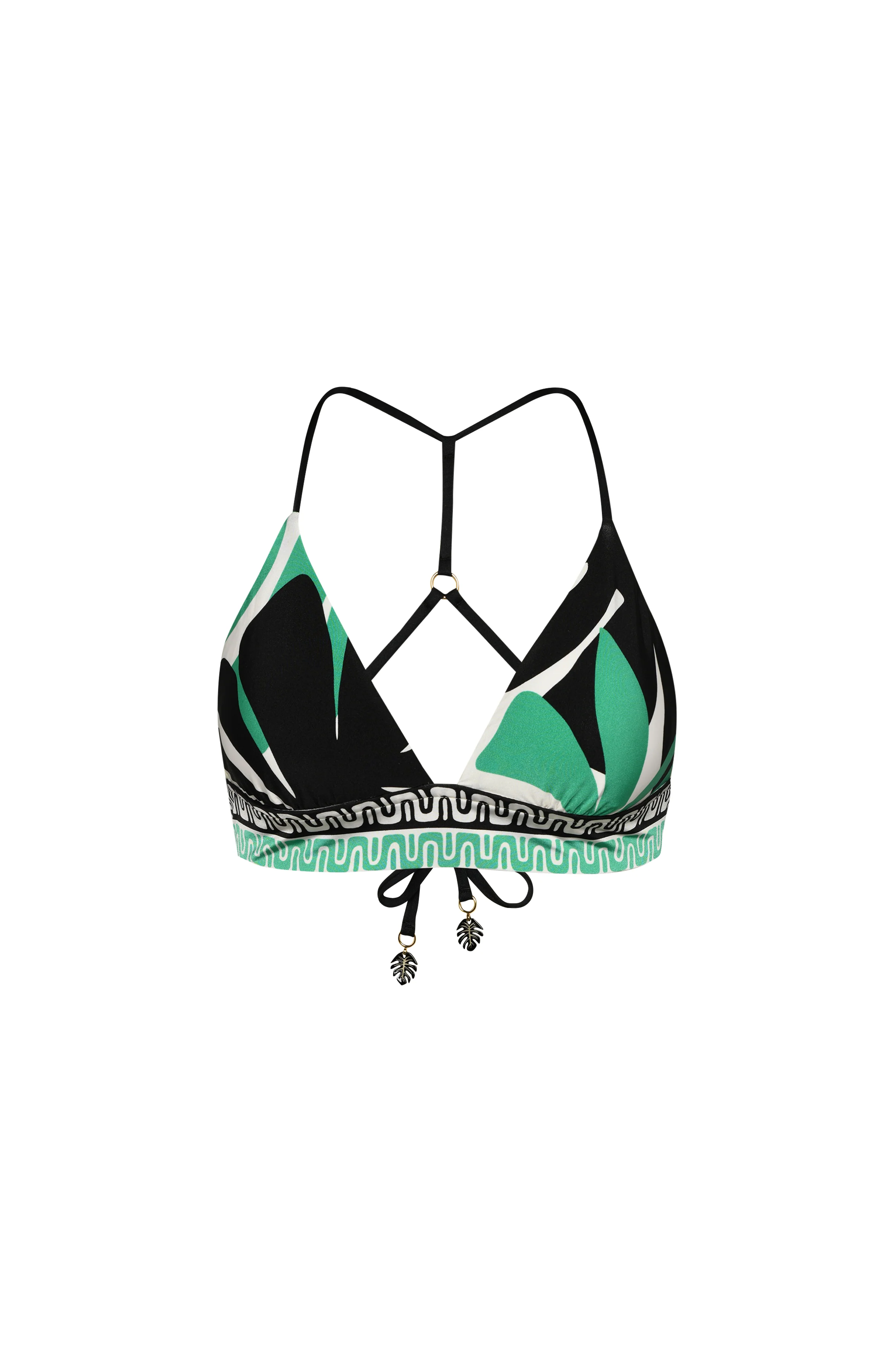 Sunshine 79 Monstera Banded Triangle Top - FINAL SALE