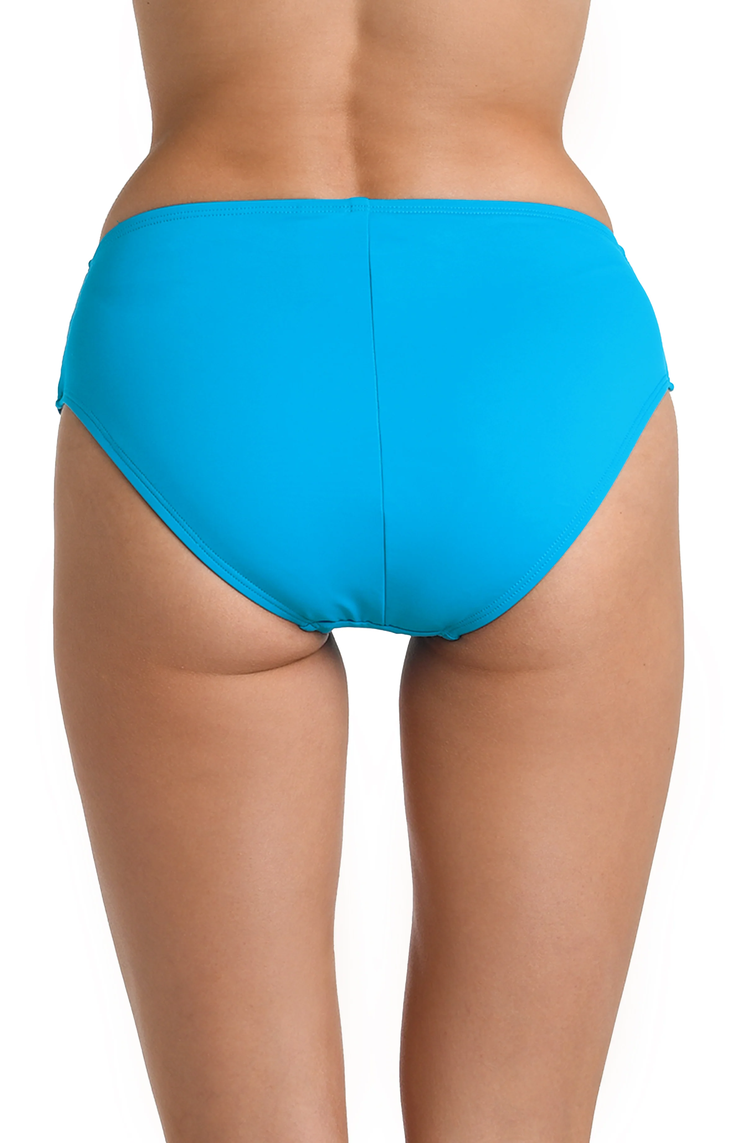 Island Goddess Mid-Waist Sash Band Bottom - Lagoon - FINAL SALE