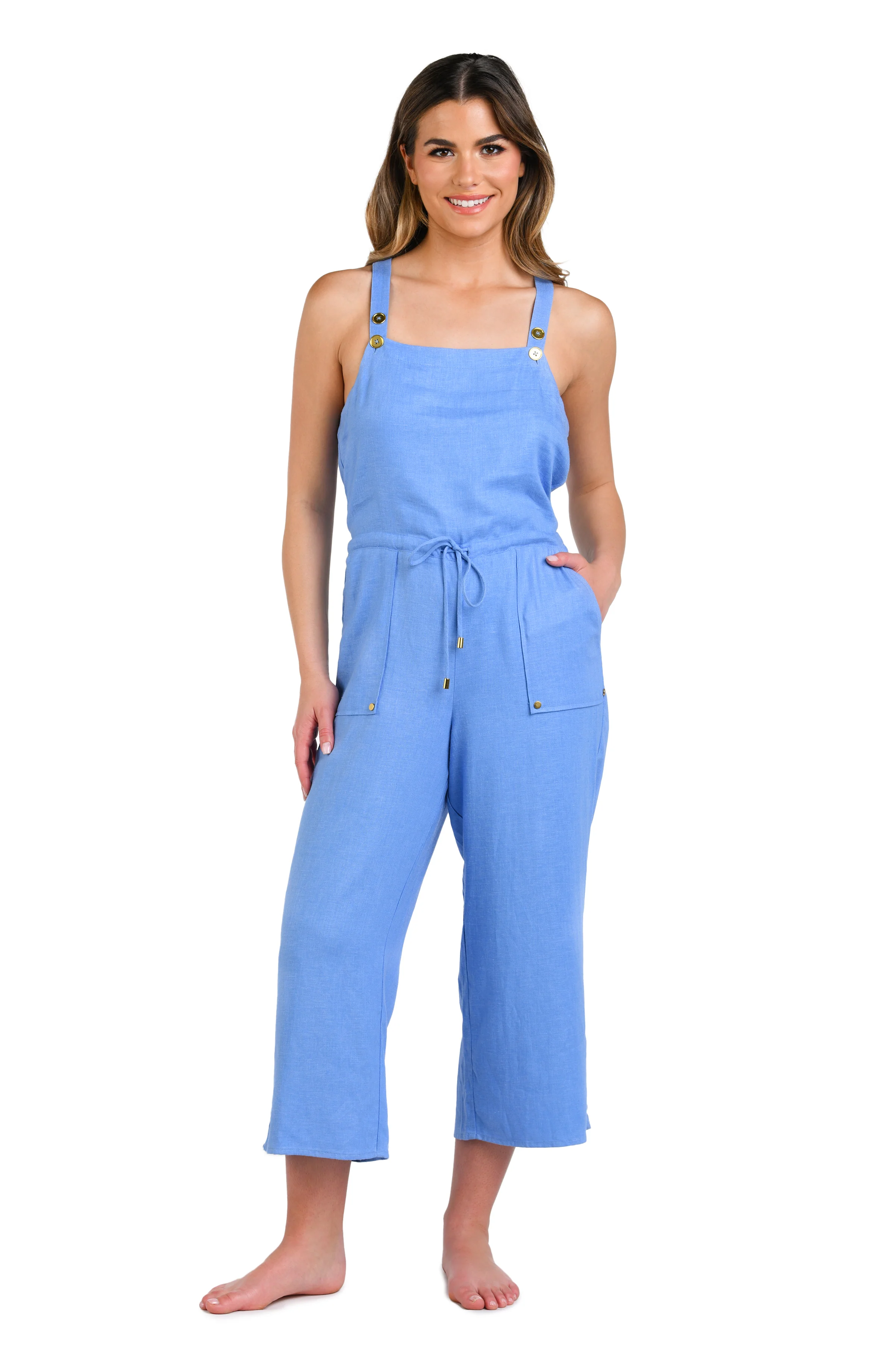 Delphine Coast Wide Leg Jumpsuit Cover Up - FINAL SALE
