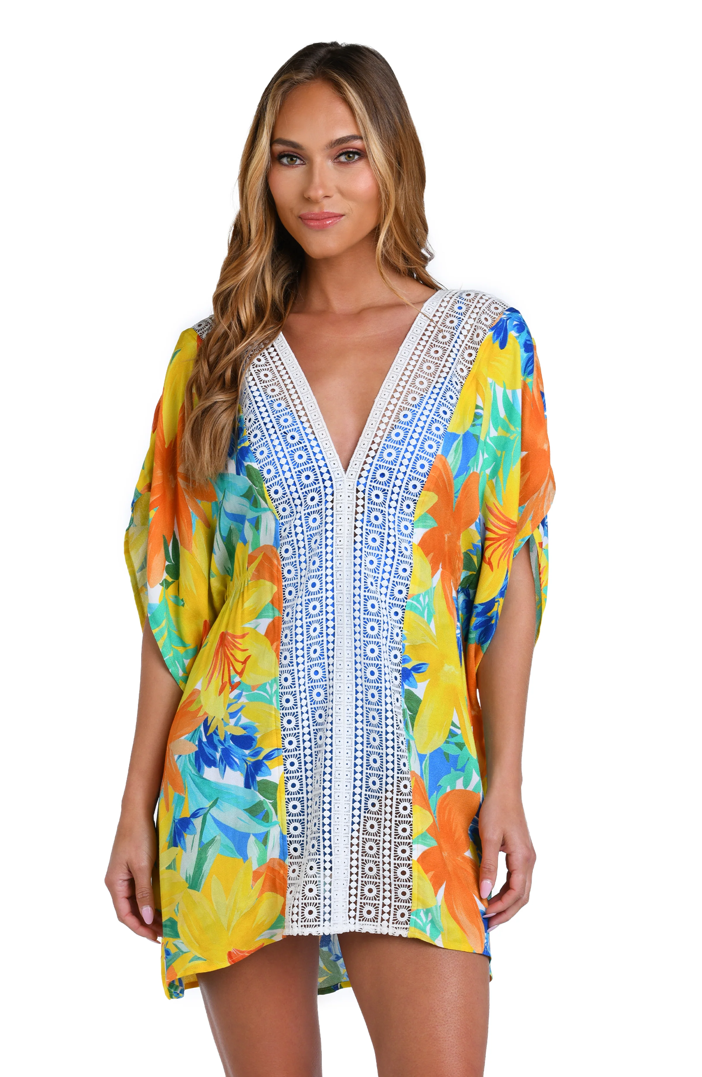 Sunshine 79 Summertime Vibes V-Neck Caftan - FINAL SALE