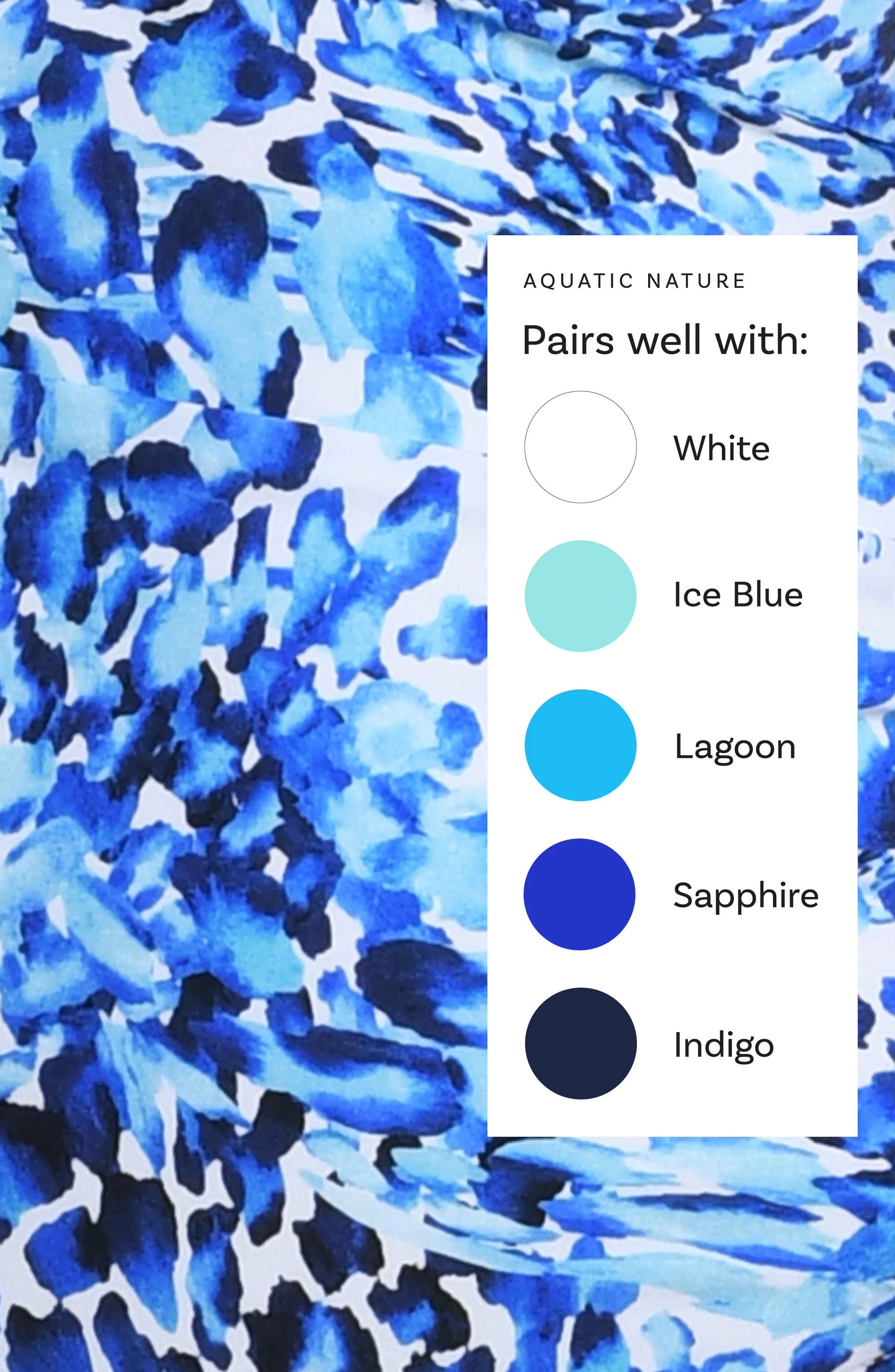 Aquatic Nature Wrap Dress Cover Up - FINAL SALE