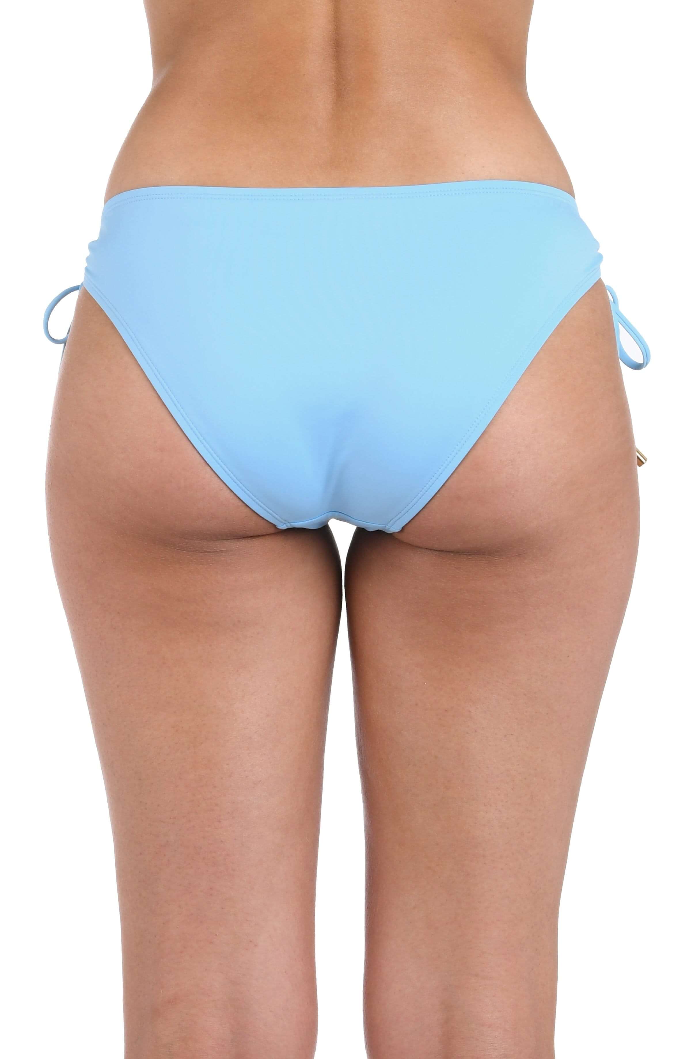 Island Goddess Side Tie Hipster Bottom - Crystal Blue