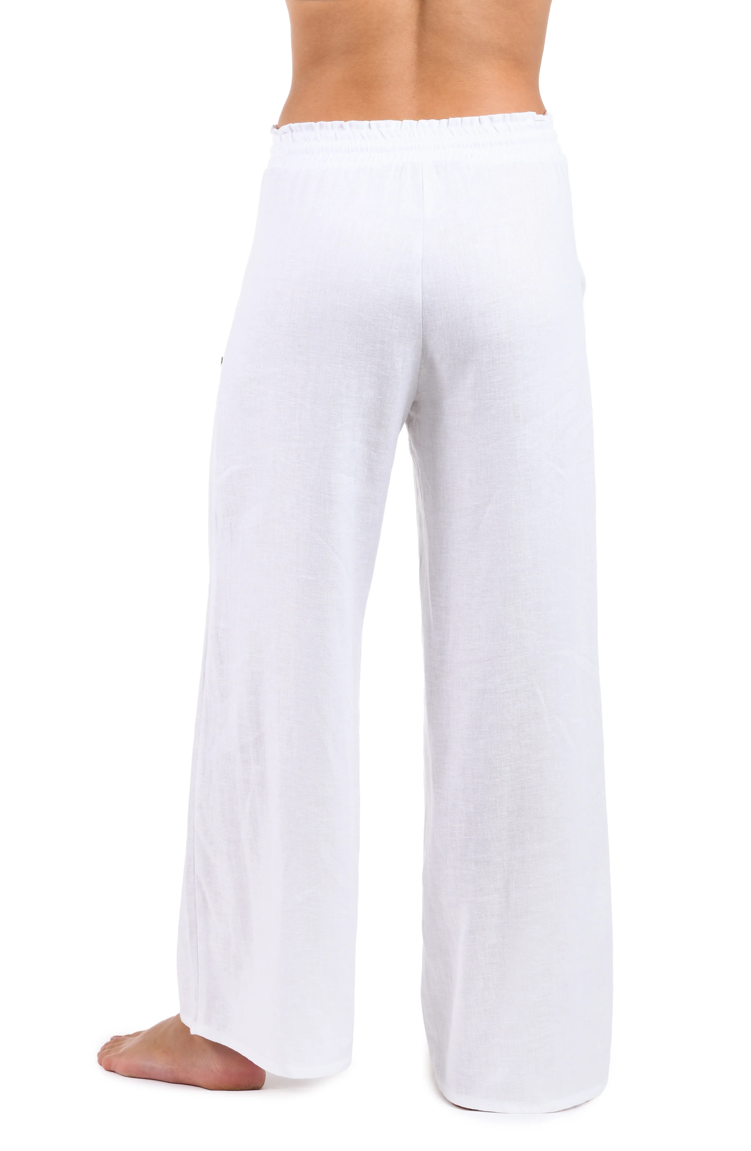 Delphine Coast Beach Pant Cover Up - White