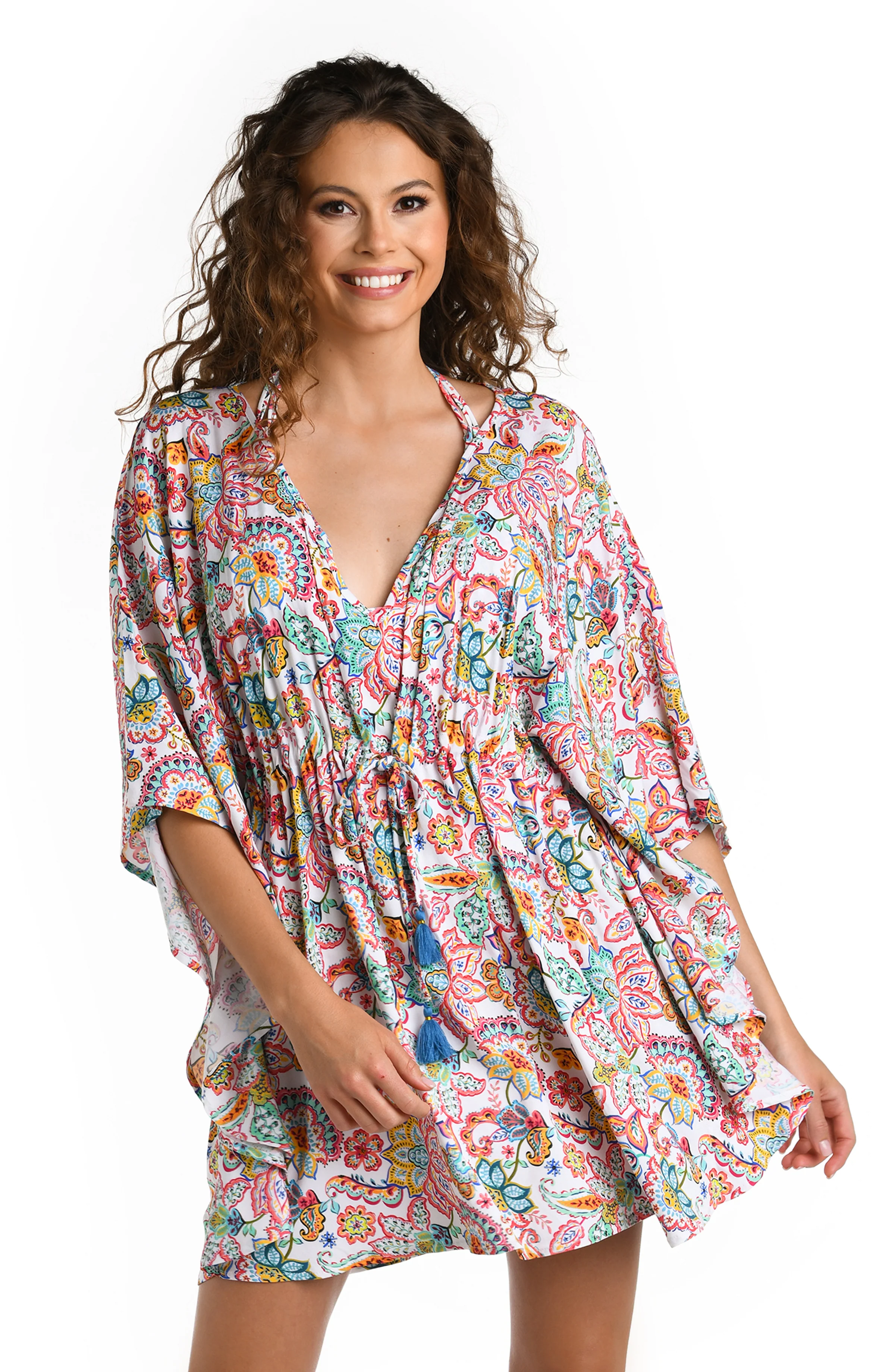 Gypsy Soul V-Neck Caftan Cover Up - FINAL SALE