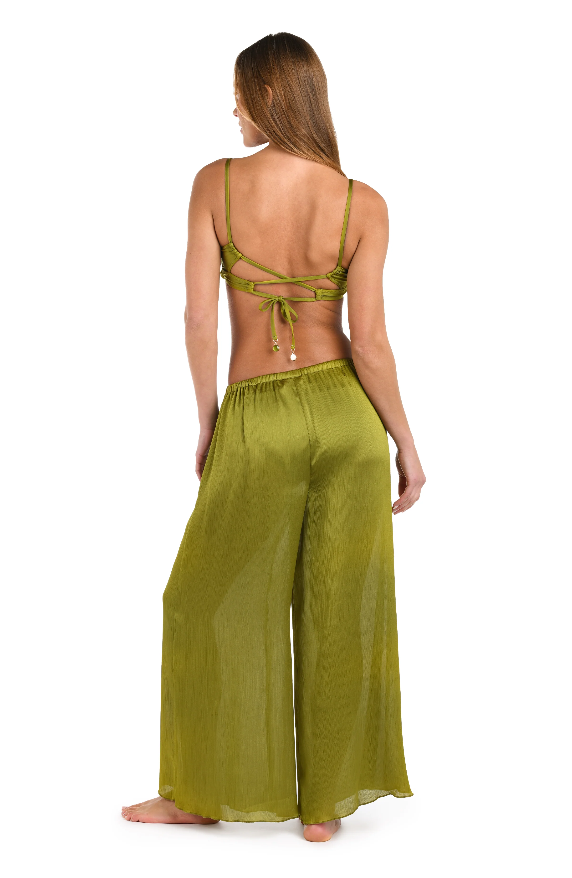 Sunshine 79 Radiance Crinkle Beach Pant - Olive