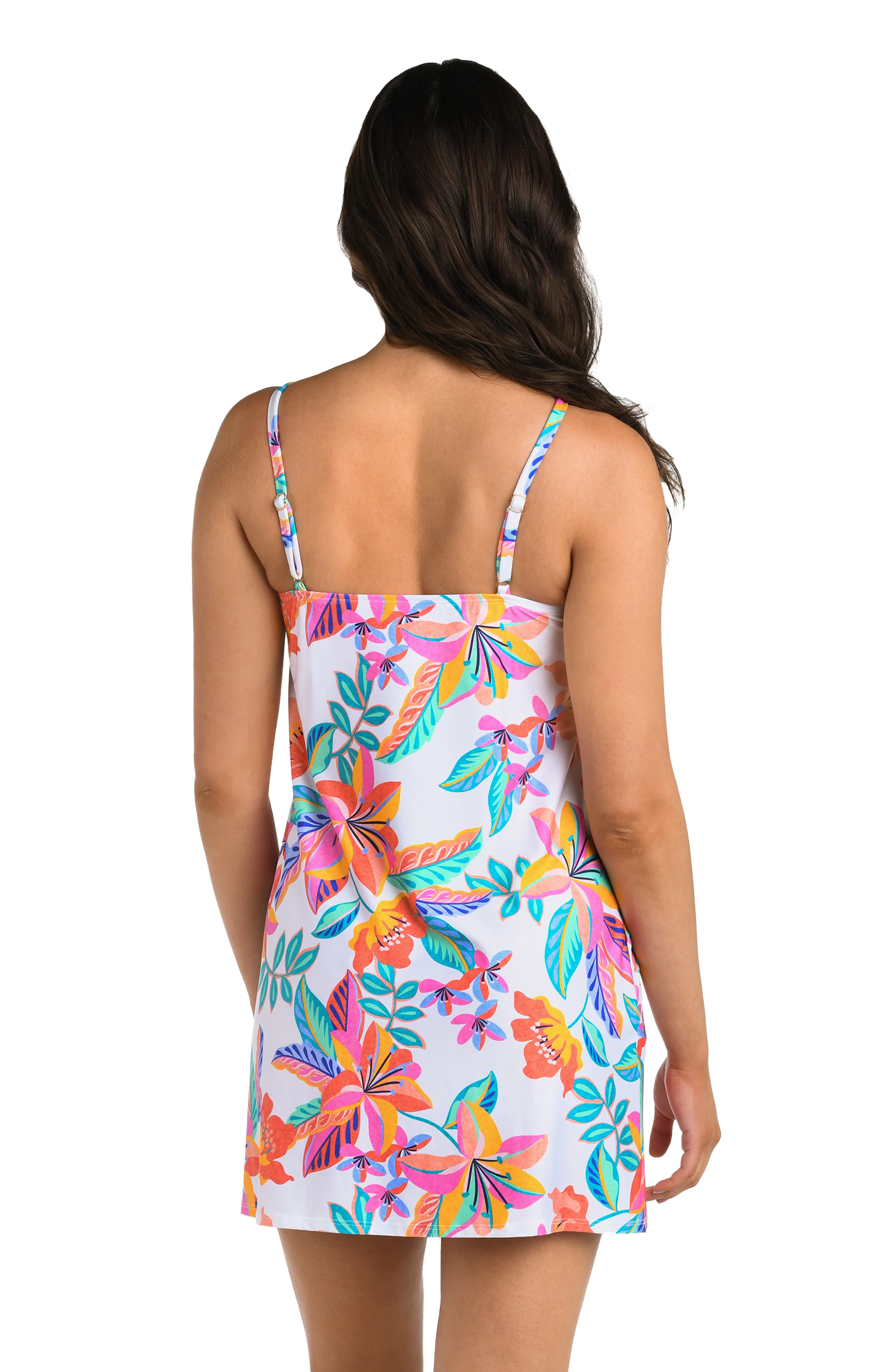 24th & Ocean Francesca Tropical High Neck Shift Dress Cover Up - FINAL SALE