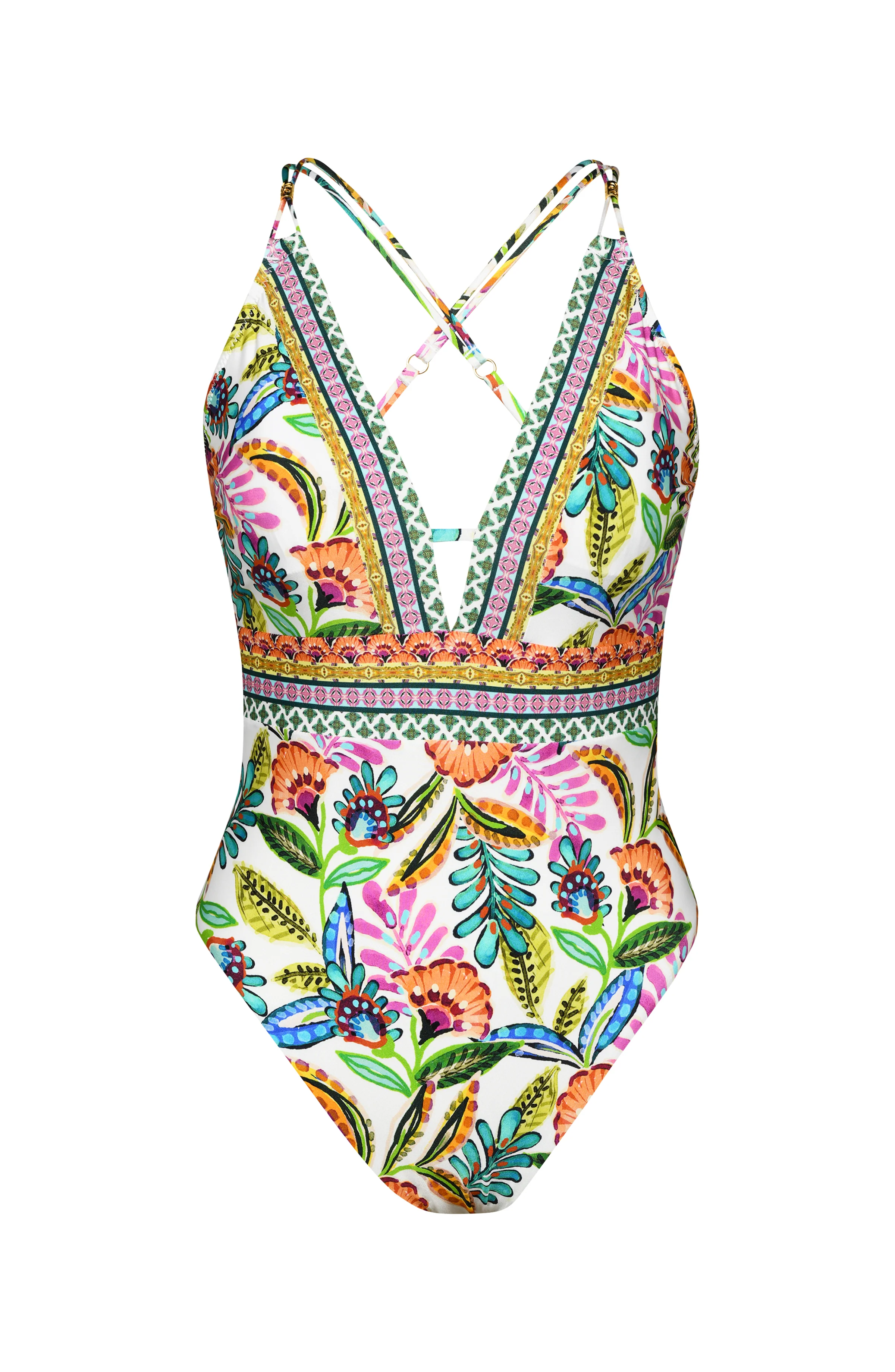 Sunshine 79 Jungle Jive V-Plunge One Piece - FINAL SALE