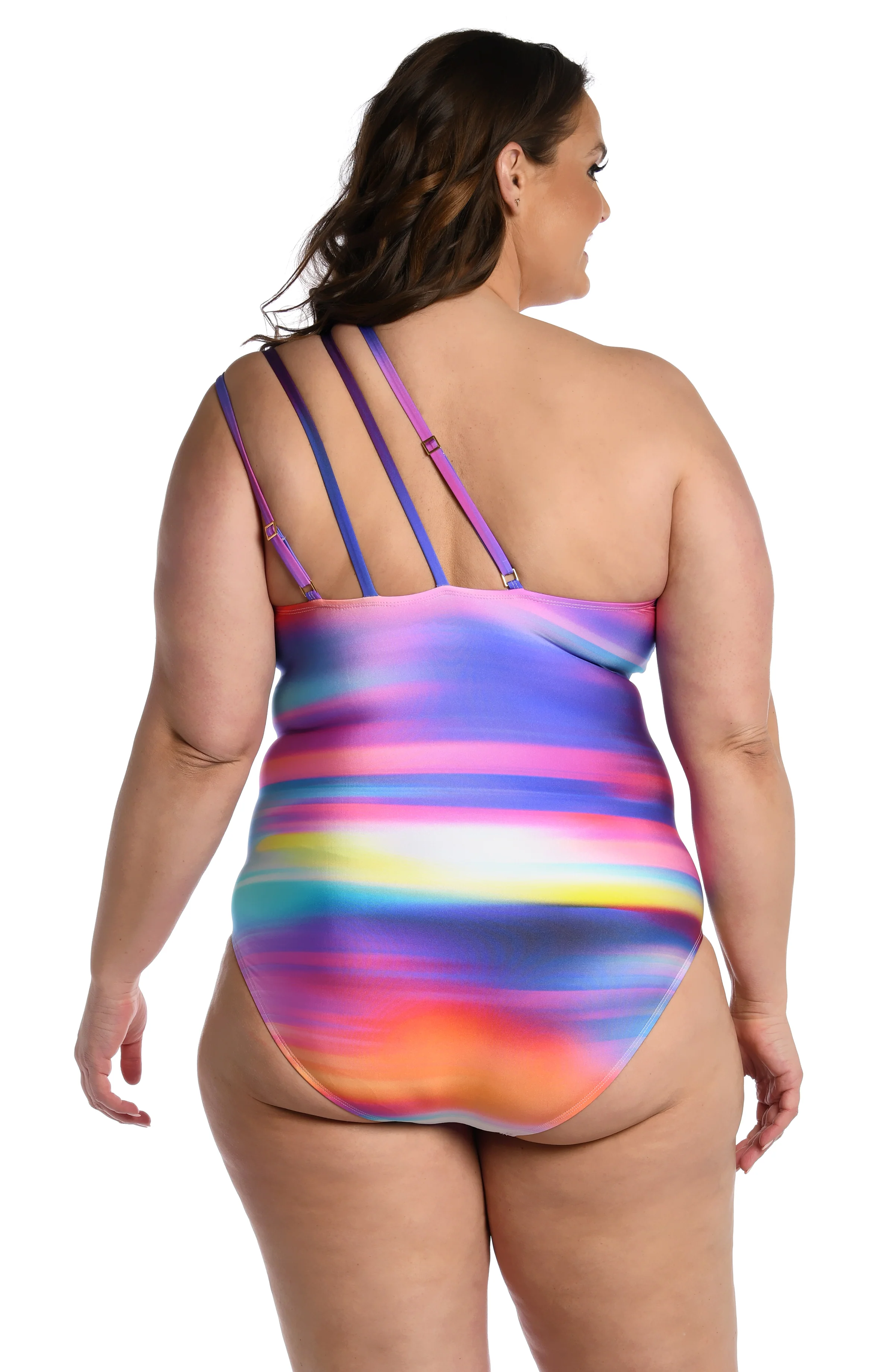 Sunset Shores Strappy One Shoulder One Piece - FINAL SALE