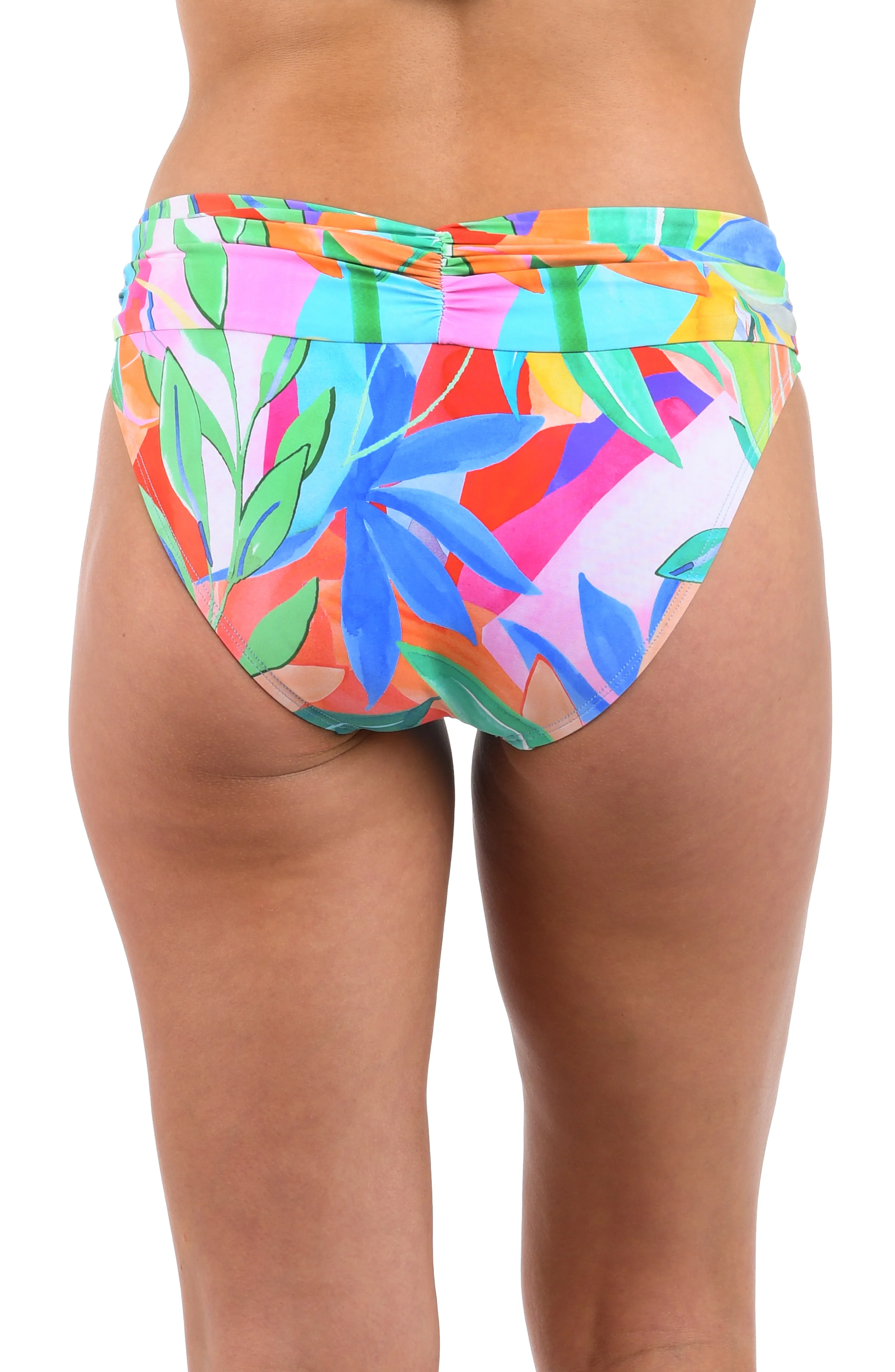 Tropi-flage Shirred Band Hipster Bottom - FINAL SALE