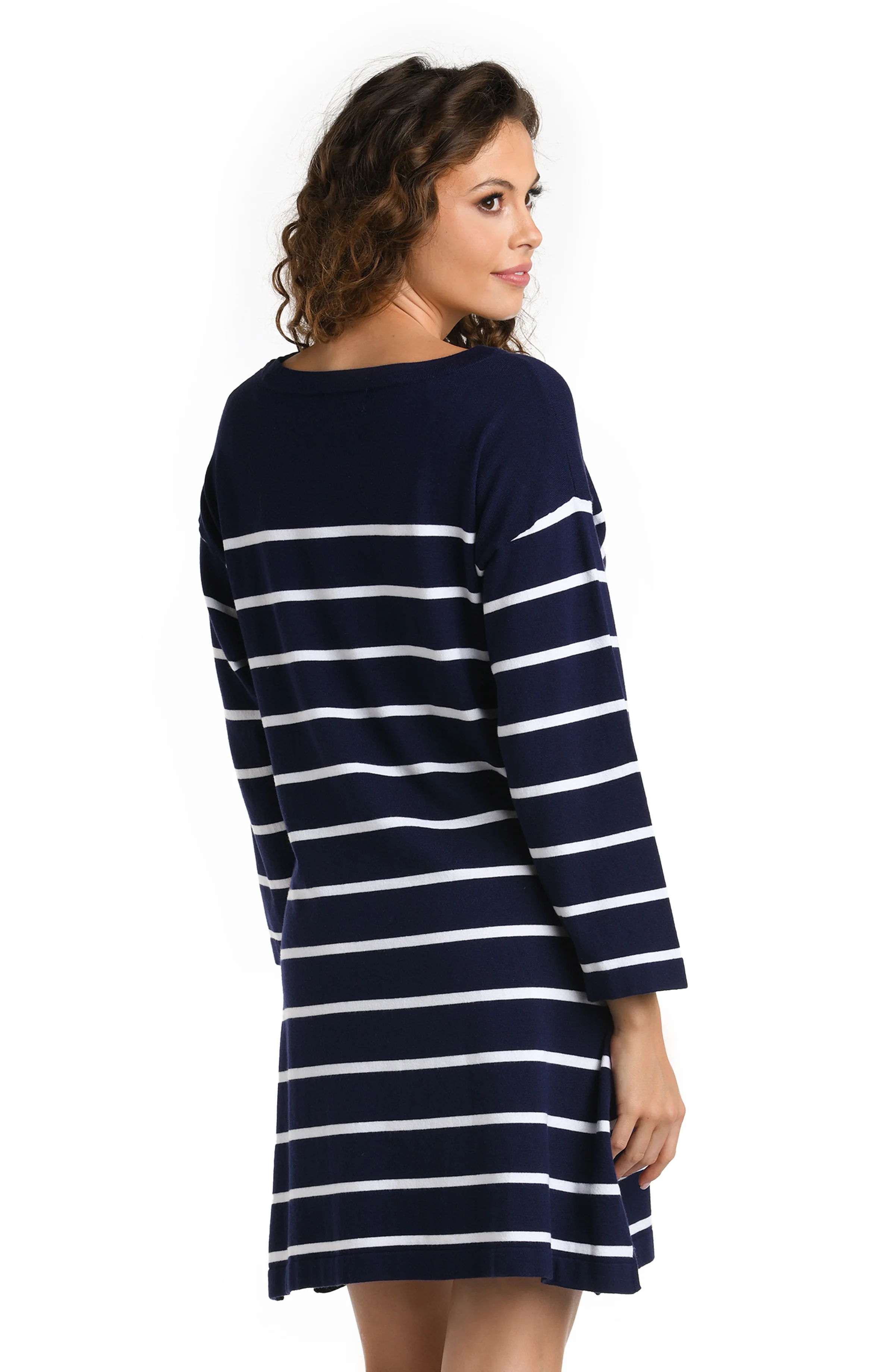 Yacht Club Boat Neck Tunic Cover Up - FINAL SALE