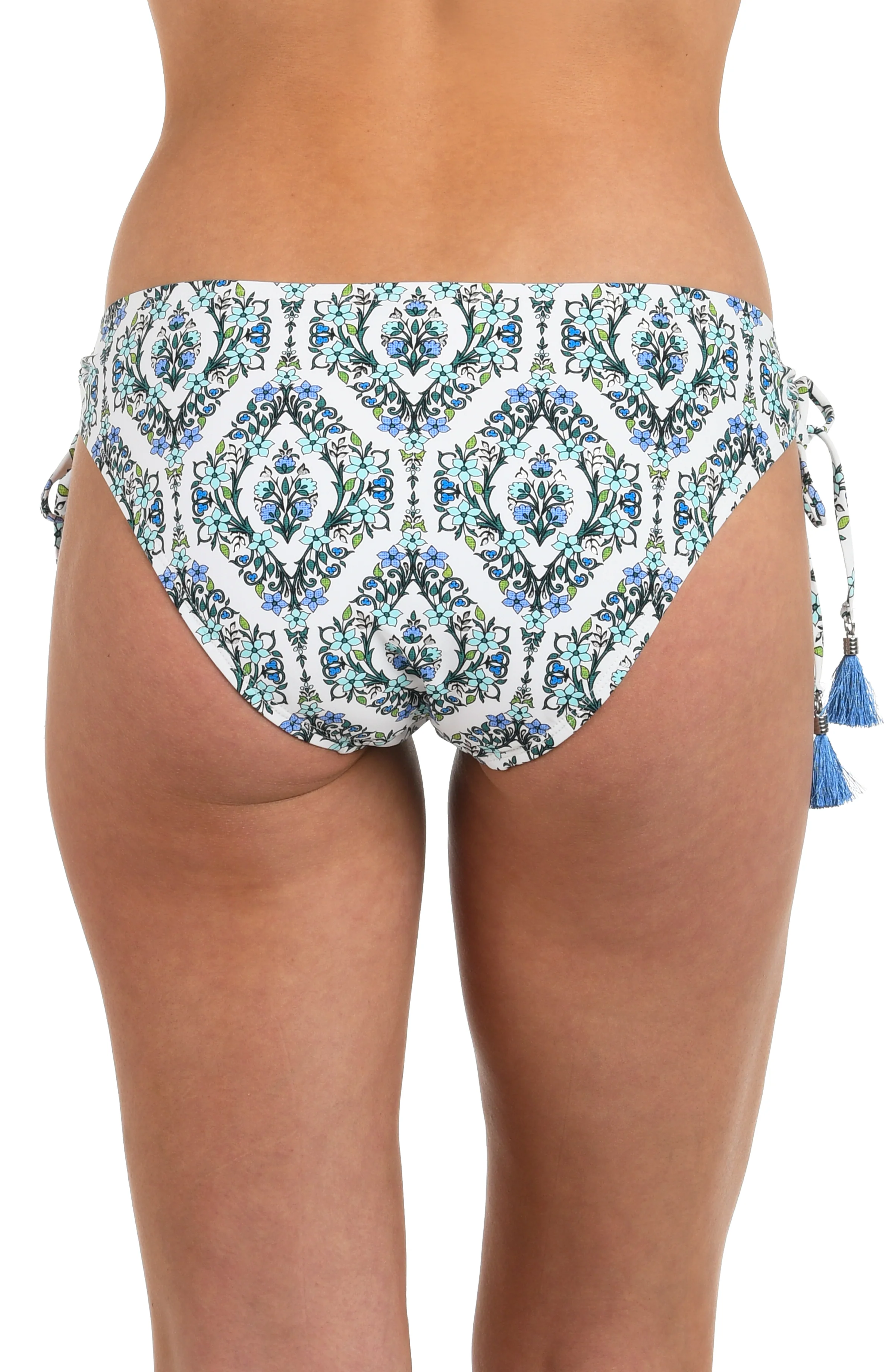 Deja-Blue Diamond Side Tie Hipster Bottom
