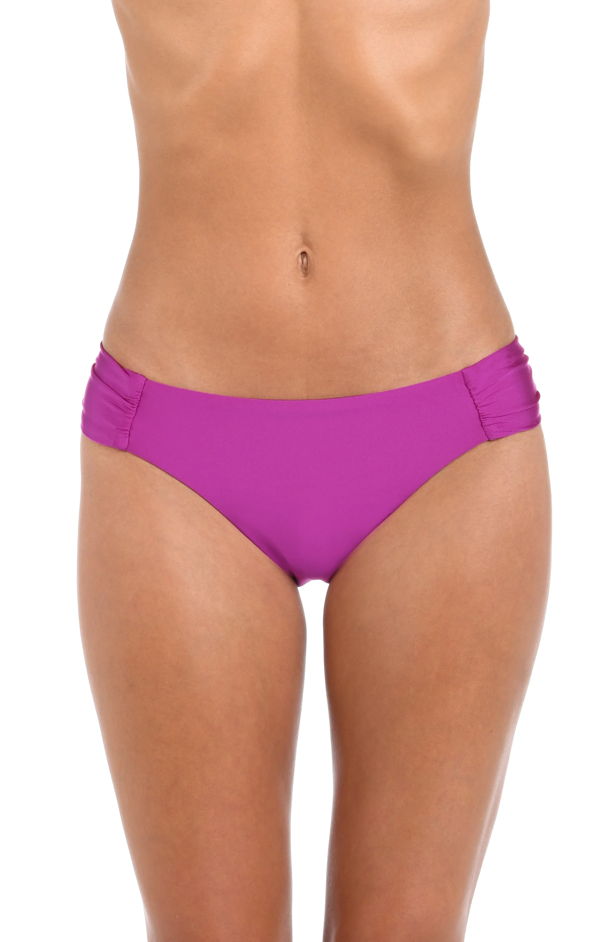 Sunshine 79 Sunshine Solids Side Shirred Hipster Bottom - Bright Violet - FINAL SALE