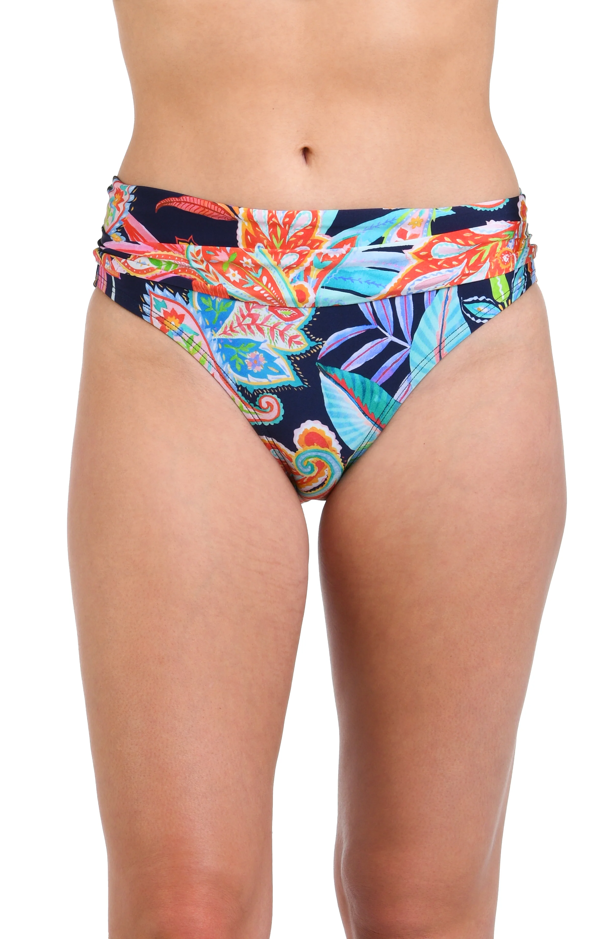 Tropidelic Paisley Shirred Band Hipster Bottom - FINAL SALE