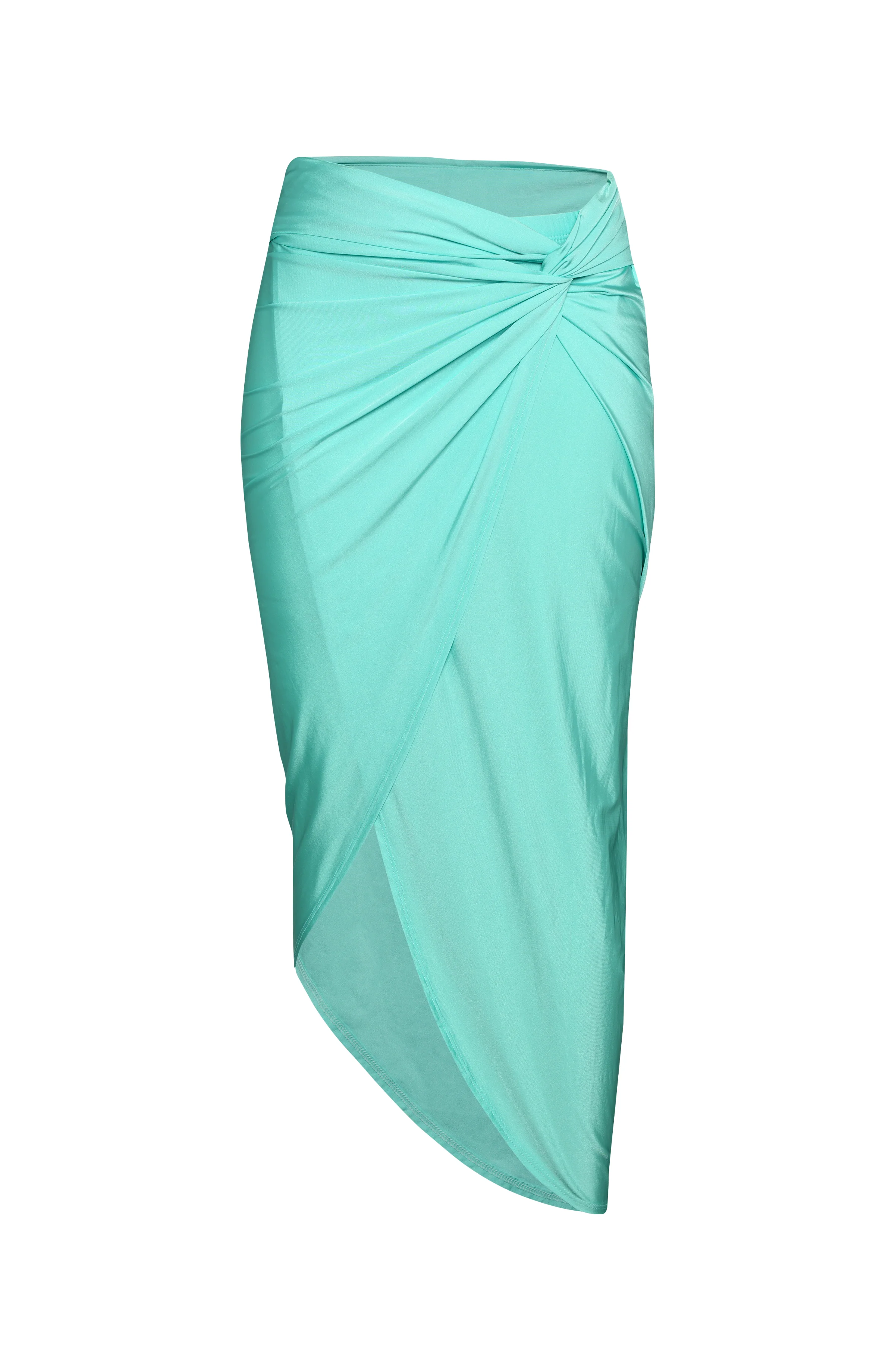 Sunshine 79 Sunshine Solids Pull-On Faux Pareo Cover Up - Seaglass - FINAL SALE