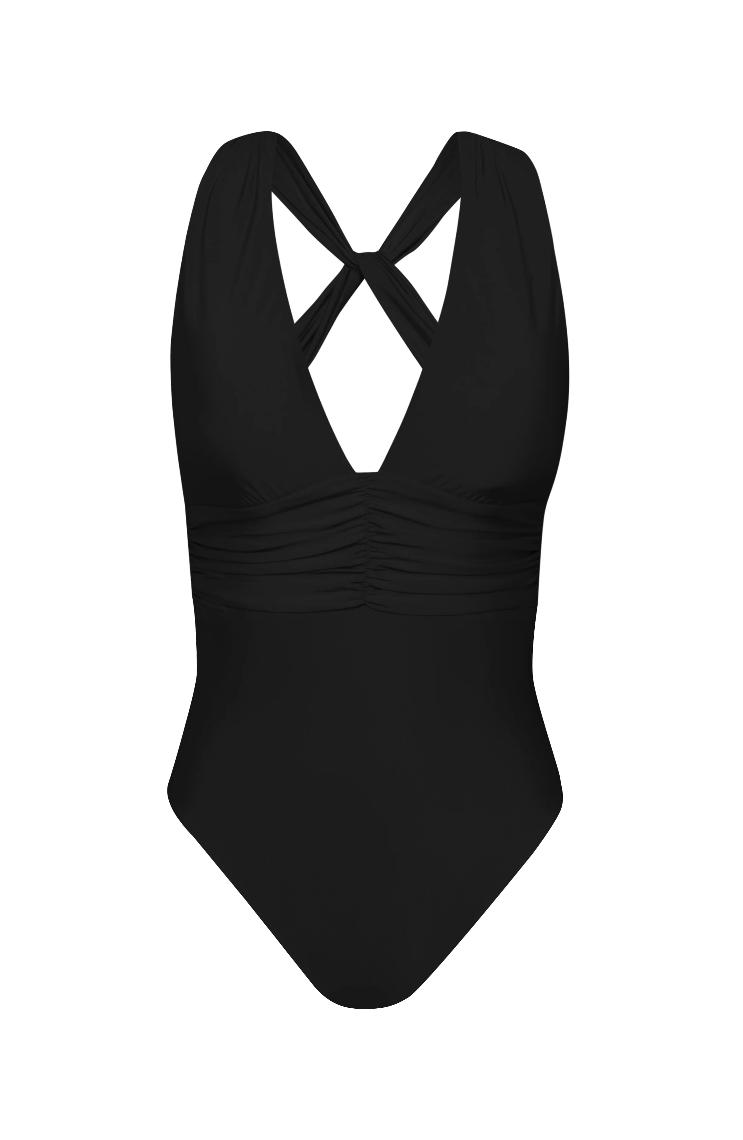 Sunshine 79 Sunshine Solids V-Plunge One Piece - Black