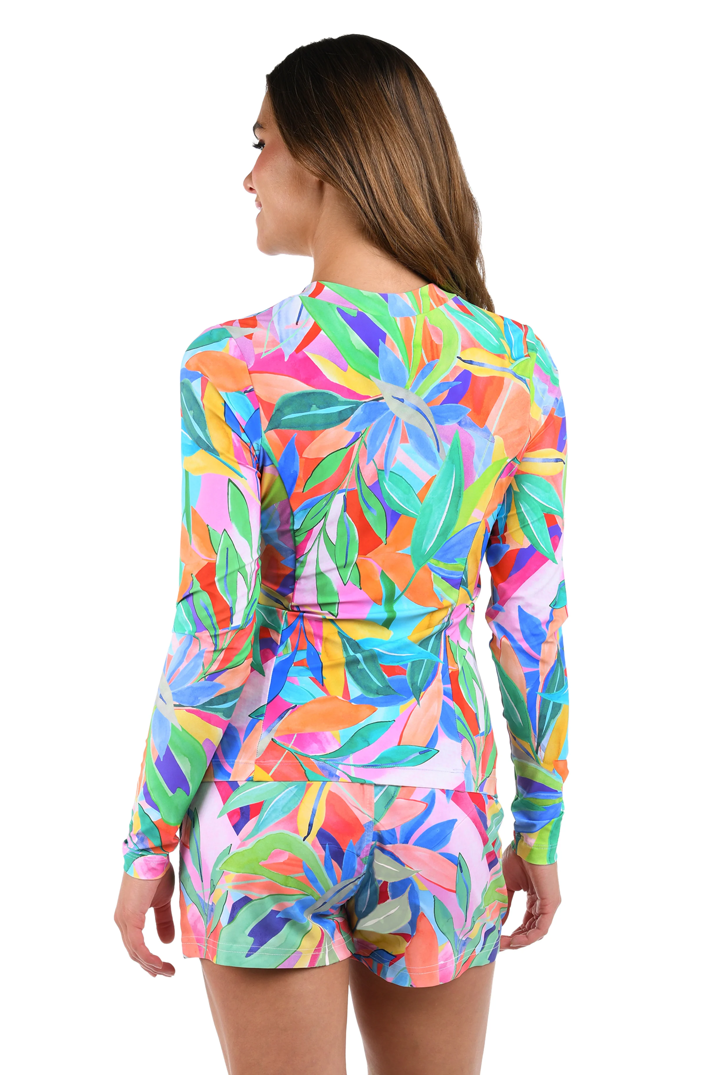 Tropi-flage Half Zip Rashguard - FINAL SALE