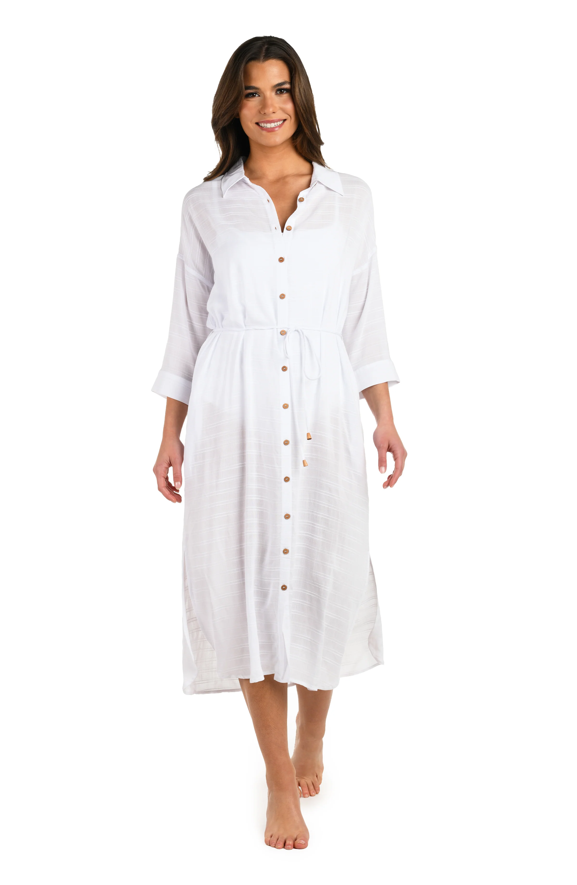 Sea Cove Covers Button Up Shirt Dress